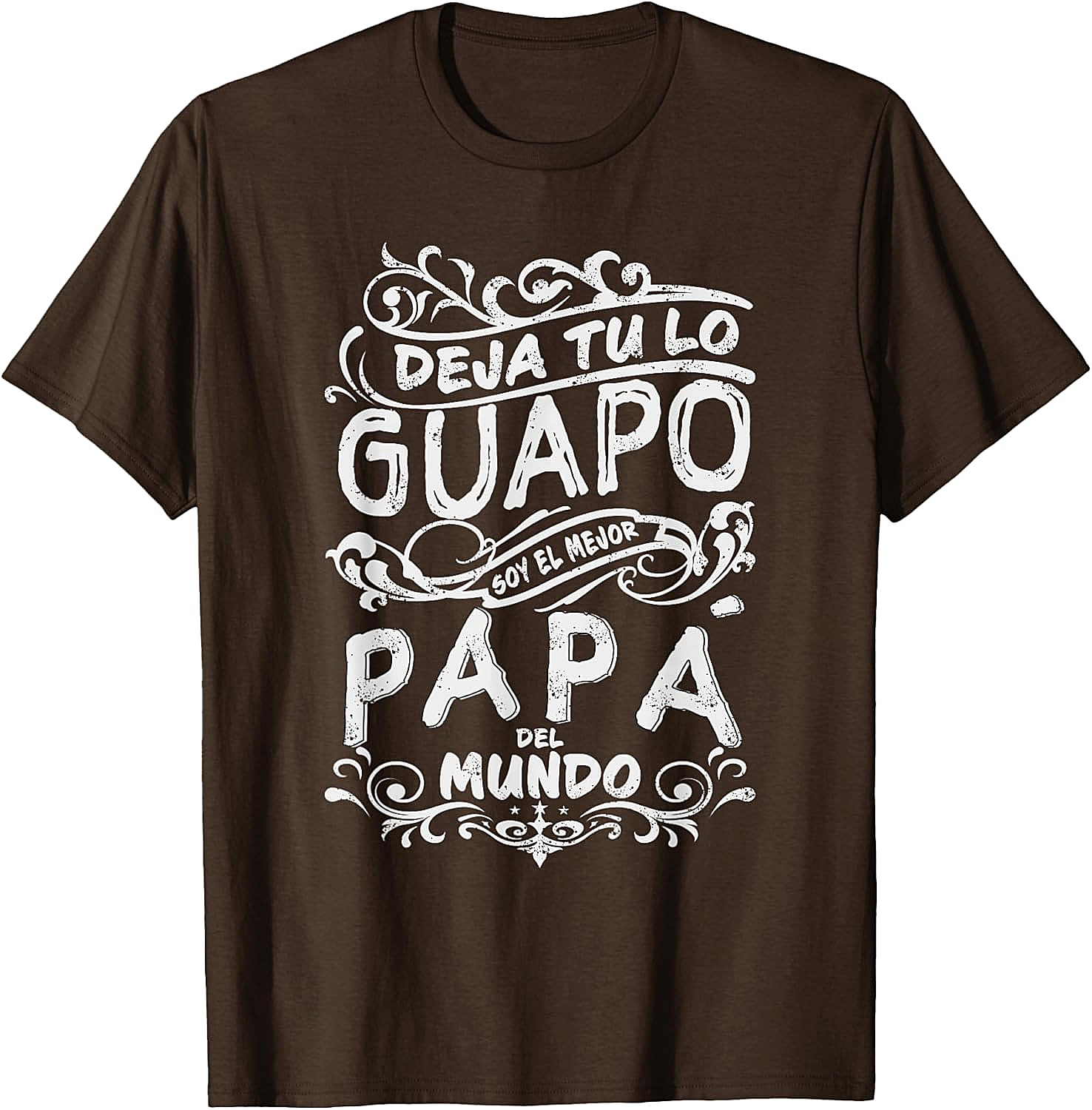 Mejor Papa del Mundo T-Shirt Best Dad Ever Father's Day