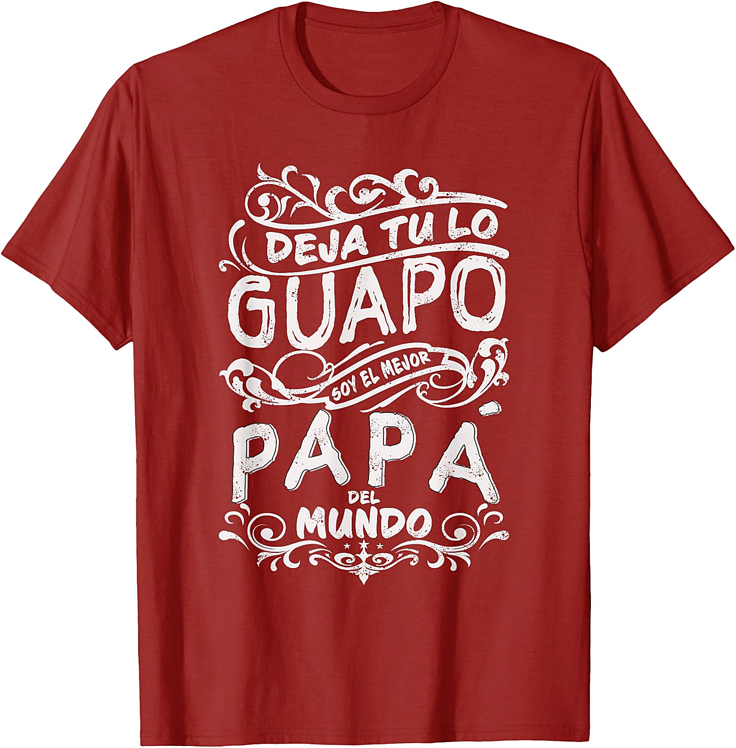 Mejor Papa del Mundo T-Shirt Best Dad Ever Father's Day