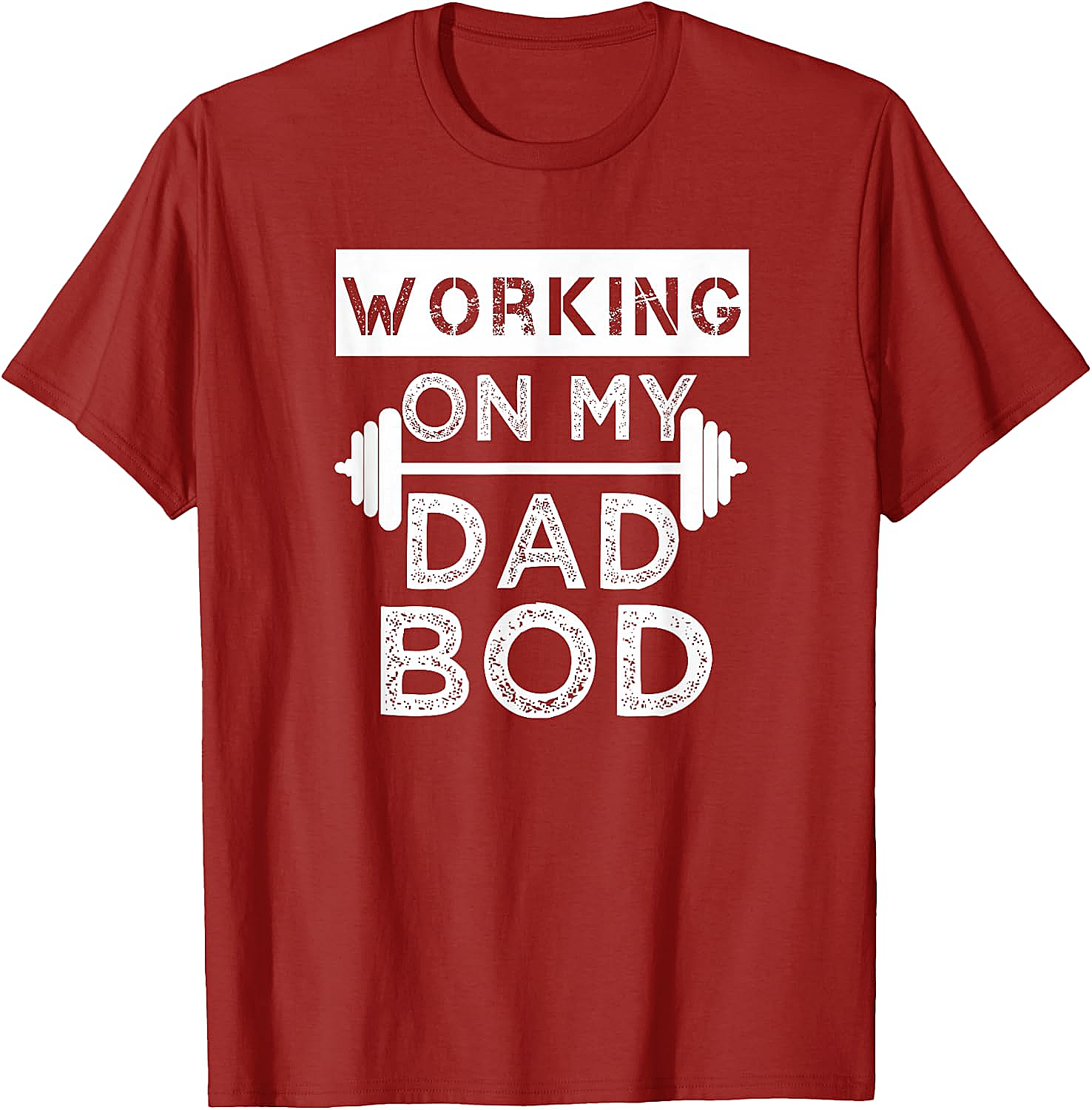  Working on My Dad BOD T-Shirt Funny Gym Tee Fathers Day Gift