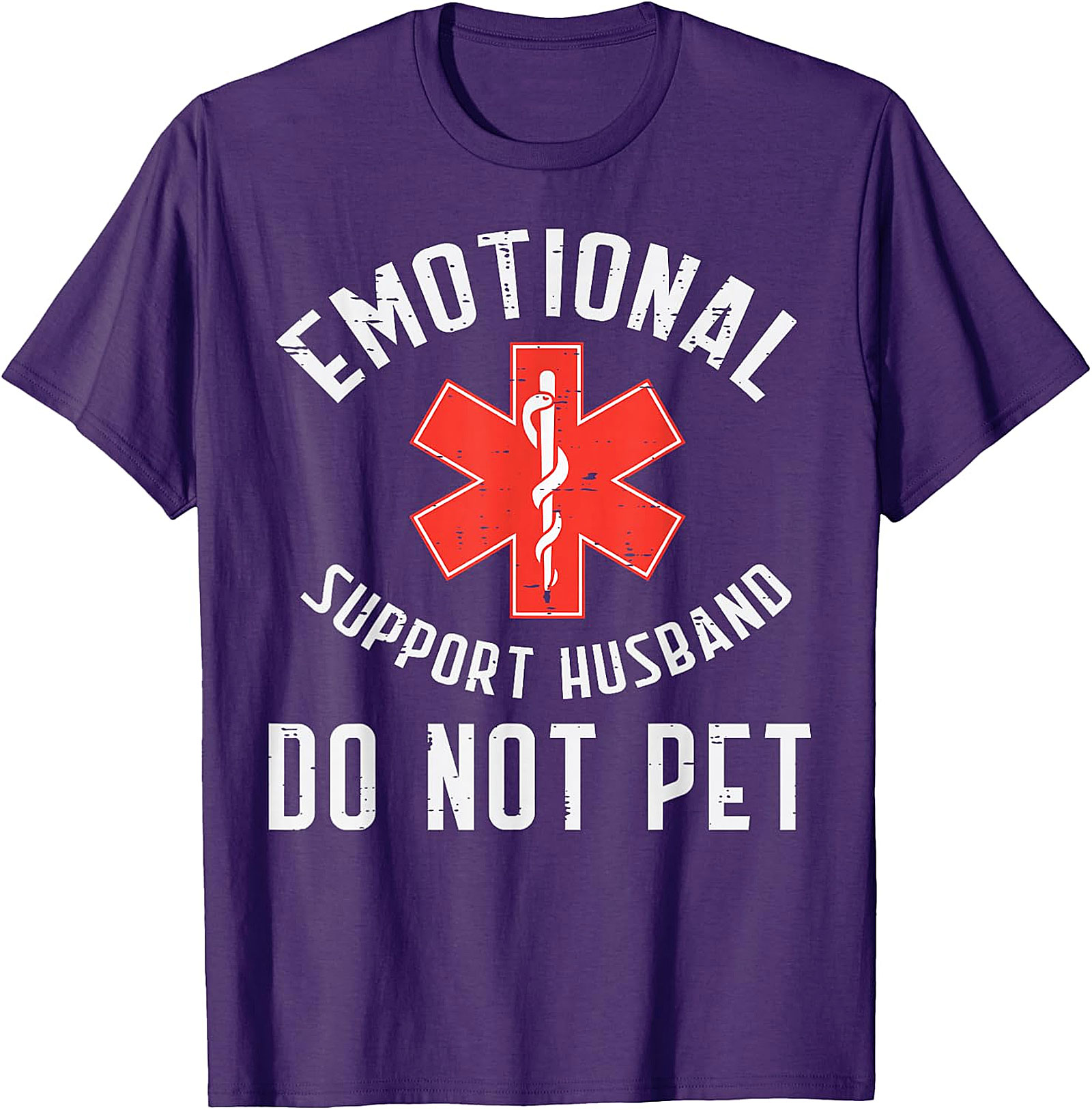 Emotional Support Husband Do Not Pet Funny T-Shirt