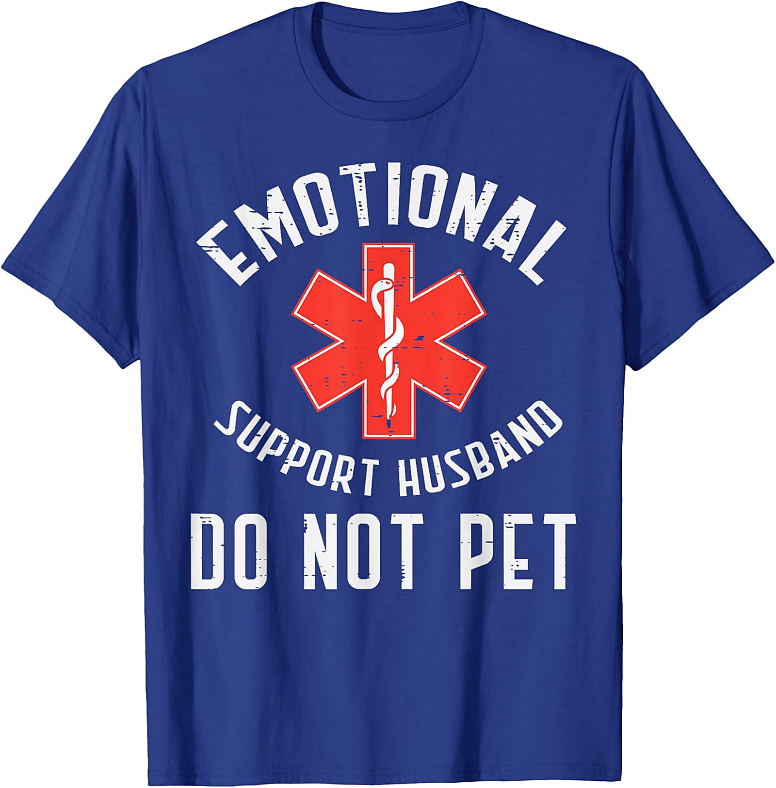 Emotional Support Husband Do Not Pet Funny T-Shirt