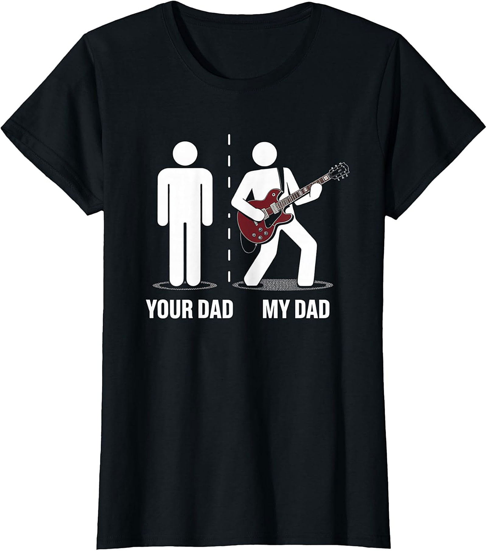 My Dad Rocks Guitar T-Shirt | Funny Musician Dad Tee