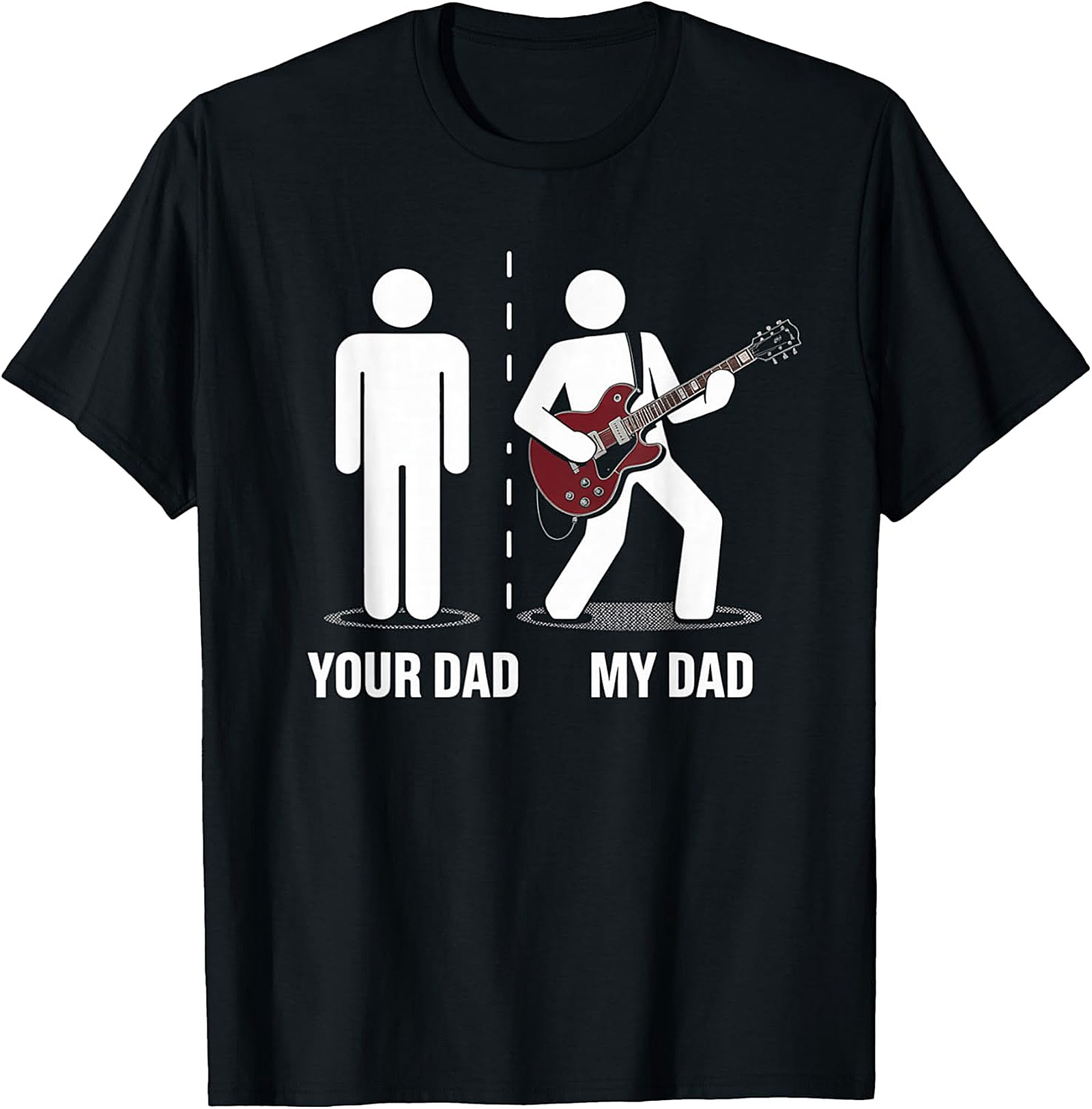 My Dad Rocks Guitar T-Shirt | Funny Musician Dad Tee