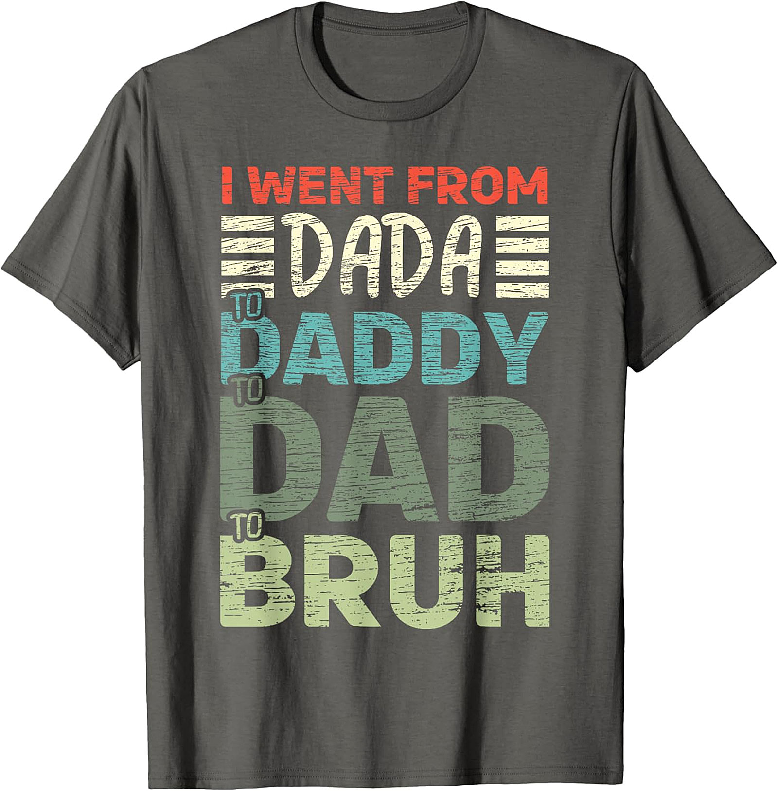 Funny Dad T-Shirt | "DADA To BRUH" Vintage Tee