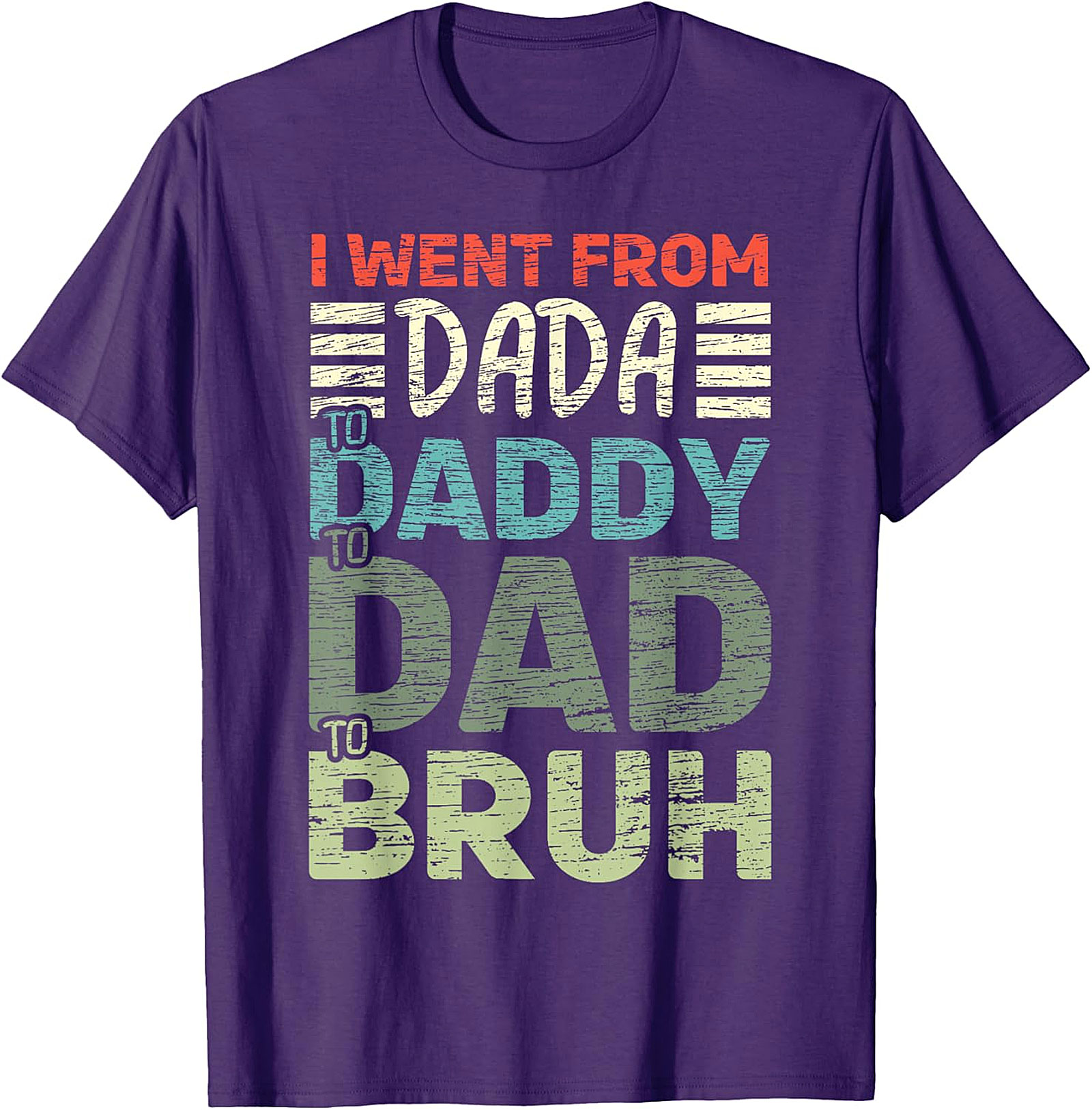 Funny Dad T-Shirt | "DADA To BRUH" Vintage Tee