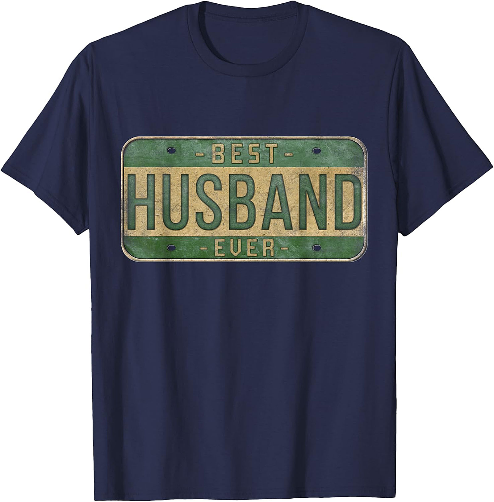 Best Husband Ever Vintage License Plate T-Shirt