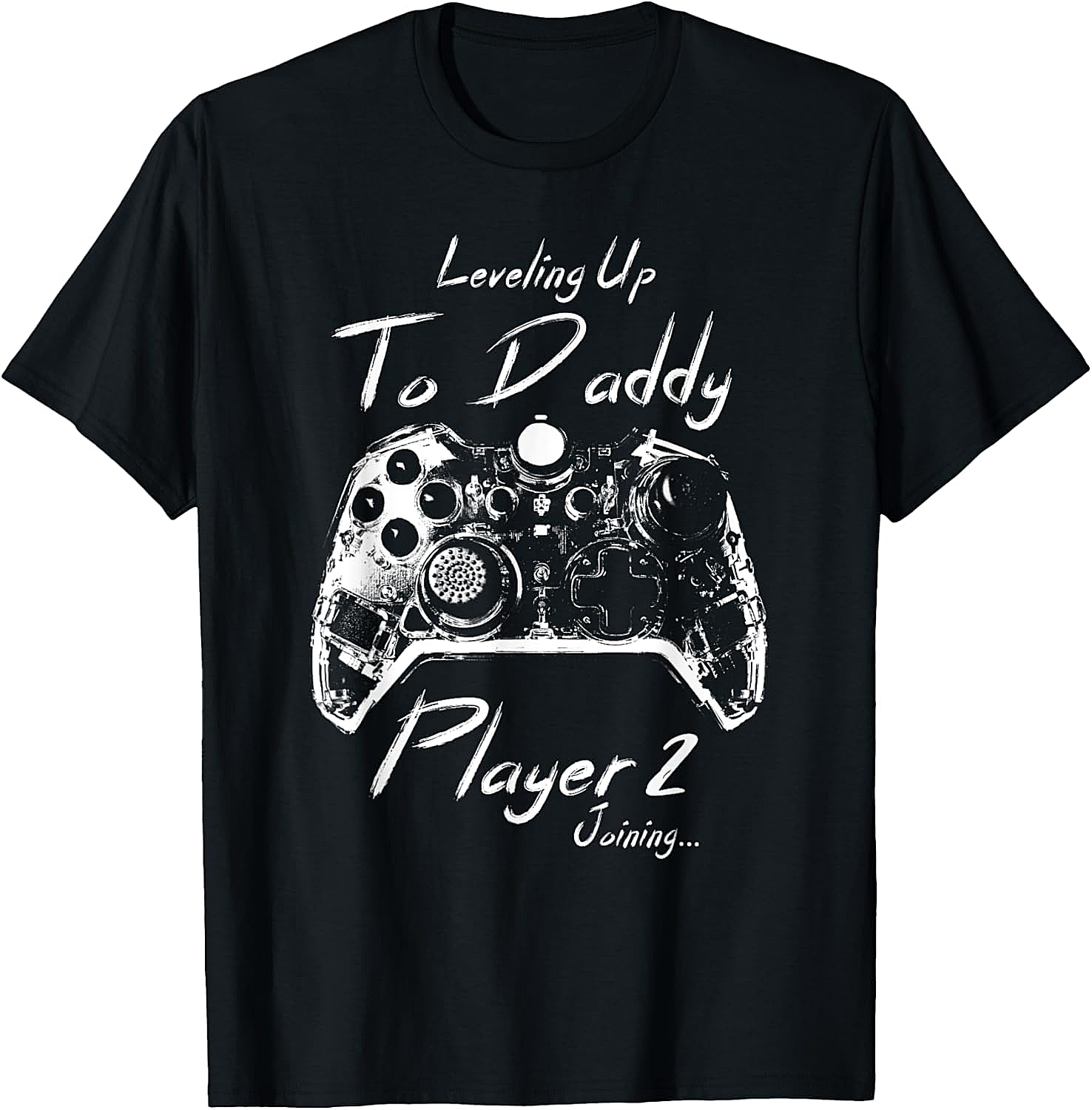 Leveling Up To Daddy T-Shirt Gamer Dad Tee