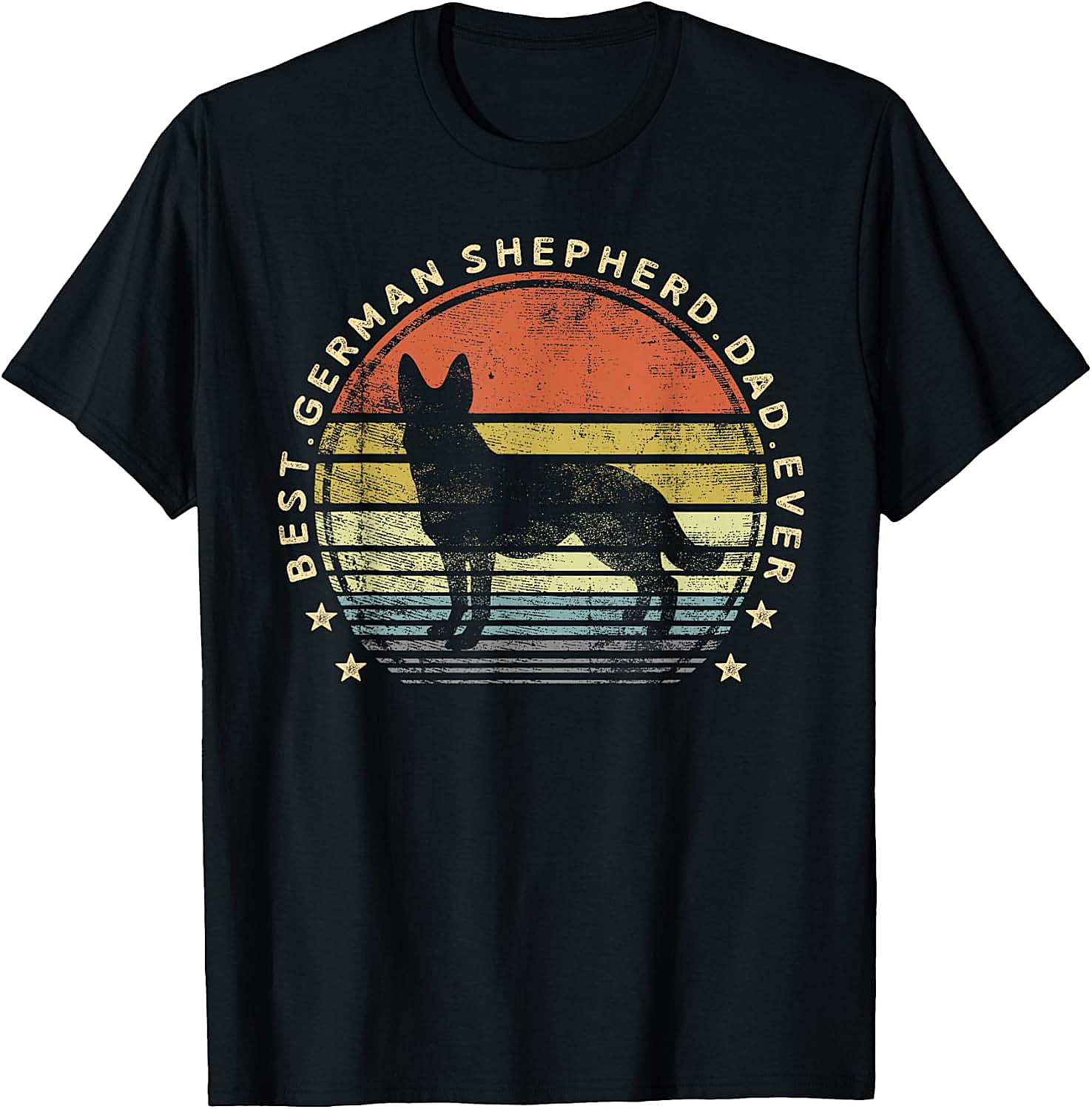 Best German Shepherd Dad Ever T-Shirt Dog Lover Gift