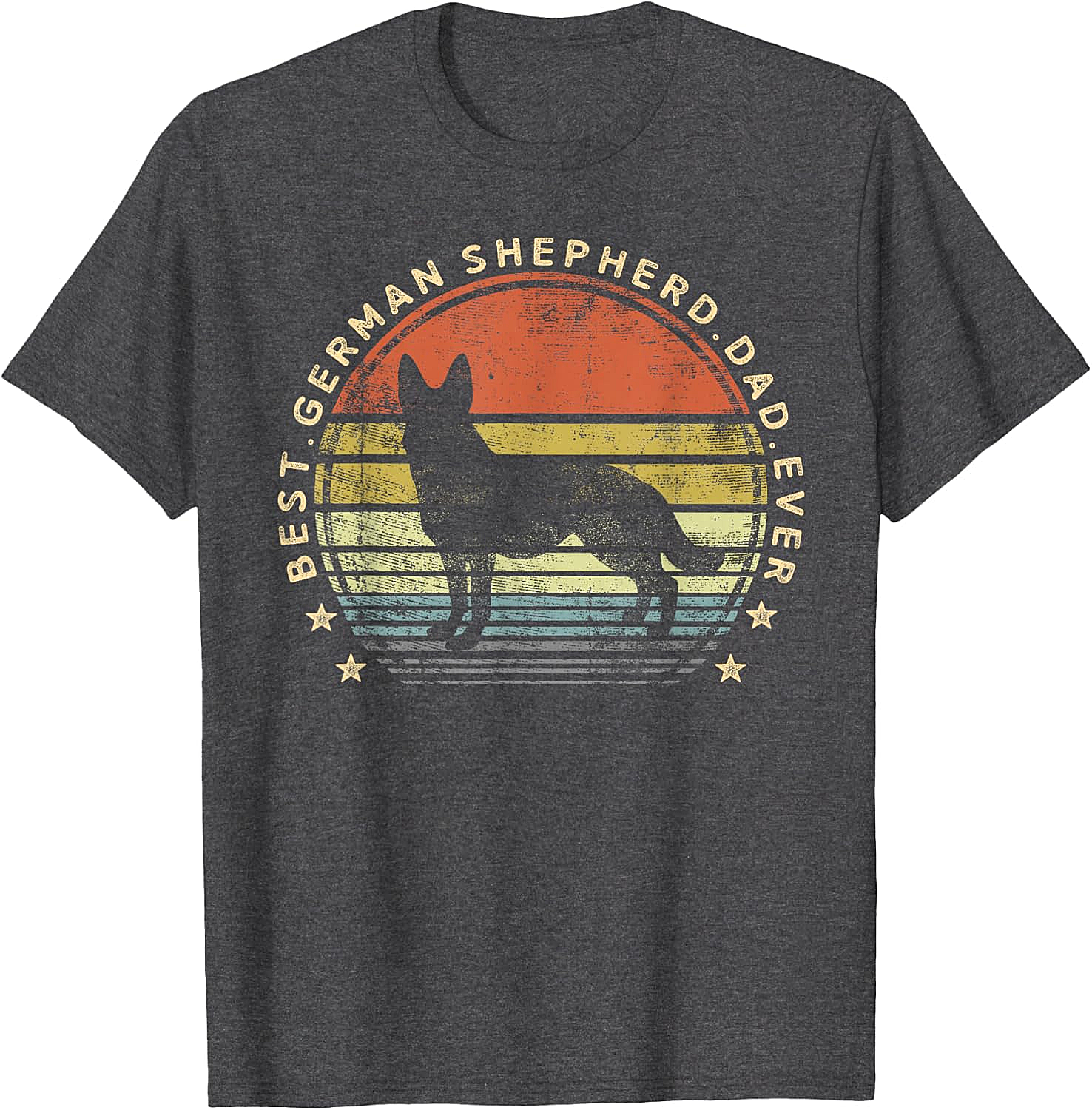  Best German Shepherd Dad Ever T-Shirt Dog Lover Gift