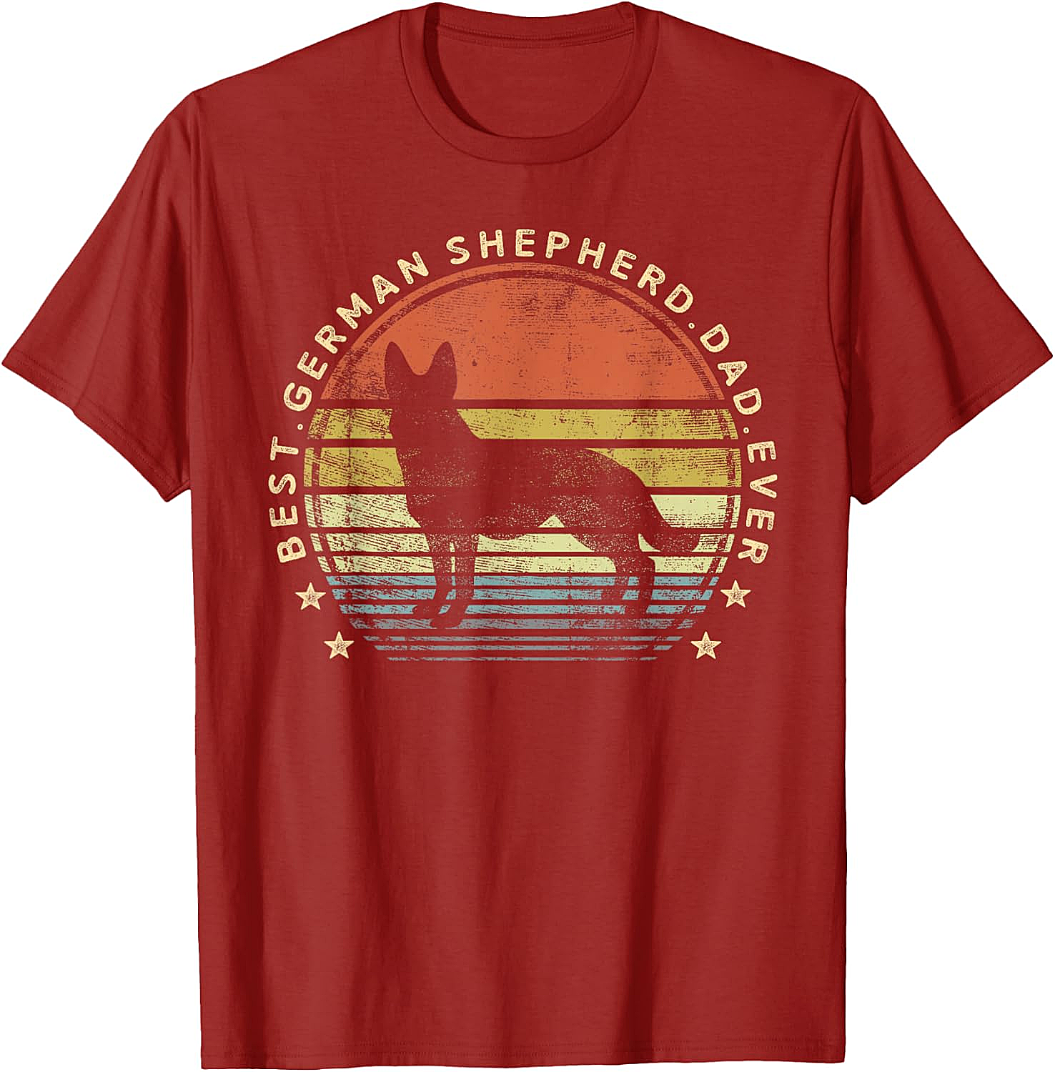  Best German Shepherd Dad Ever T-Shirt Dog Lover Gift