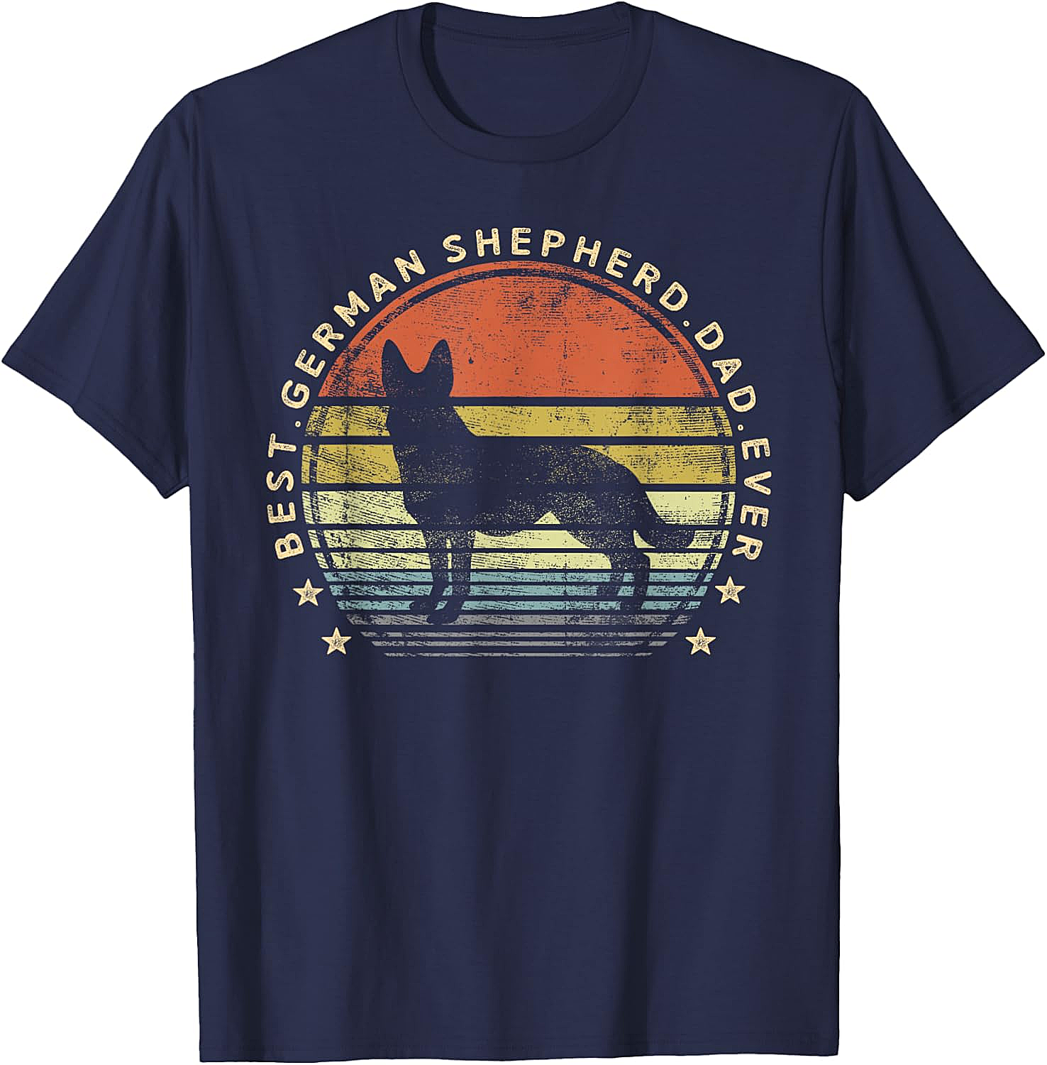  Best German Shepherd Dad Ever T-Shirt Dog Lover Gift