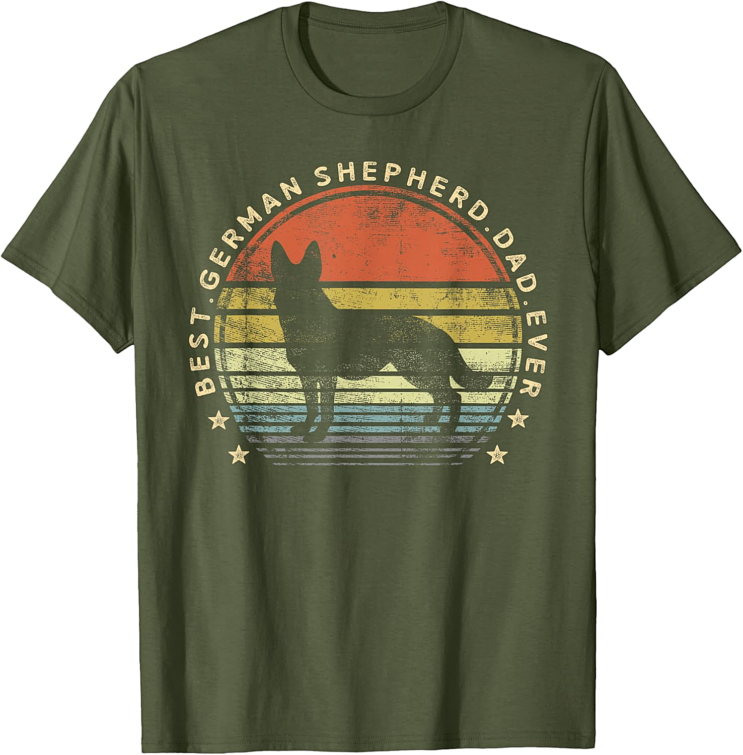  Best German Shepherd Dad Ever T-Shirt Dog Lover Gift