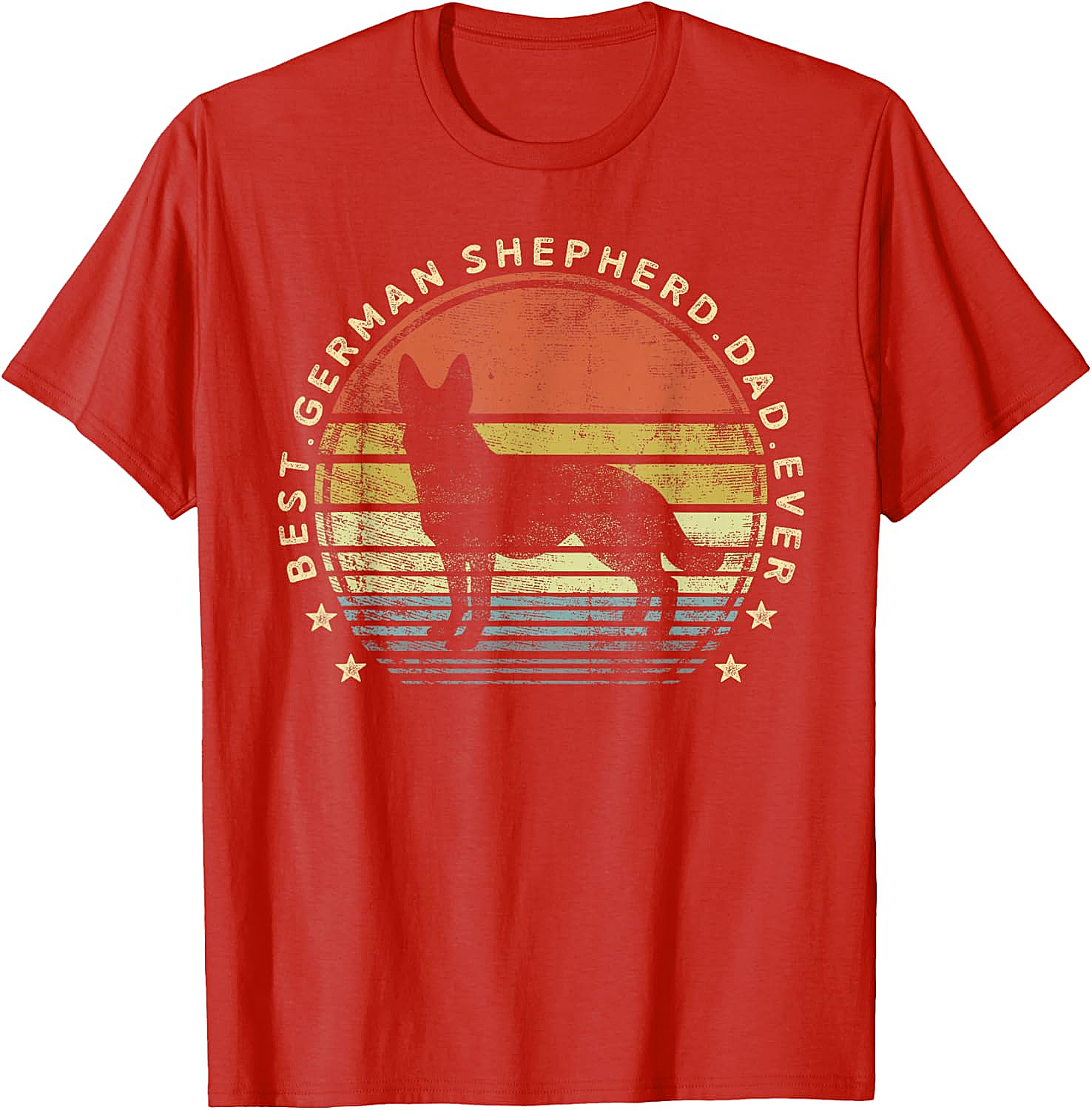  Best German Shepherd Dad Ever T-Shirt Dog Lover Gift