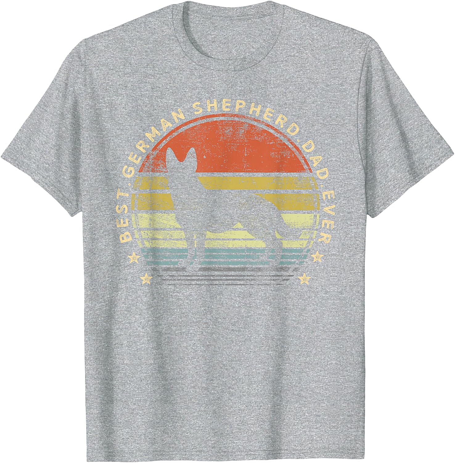  Best German Shepherd Dad Ever T-Shirt Dog Lover Gift