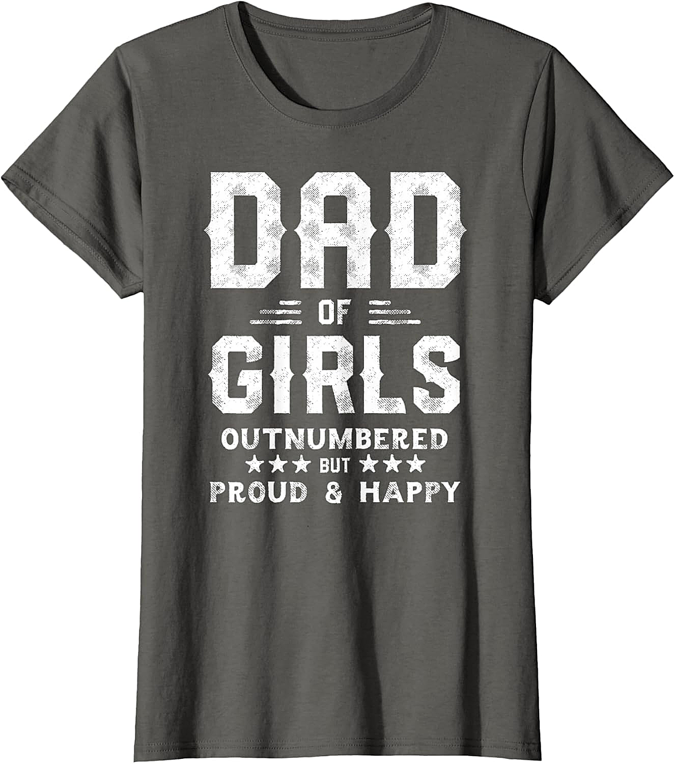  Dad of Girls Outnumbered But Proud T-Shirt Gifts for Dads