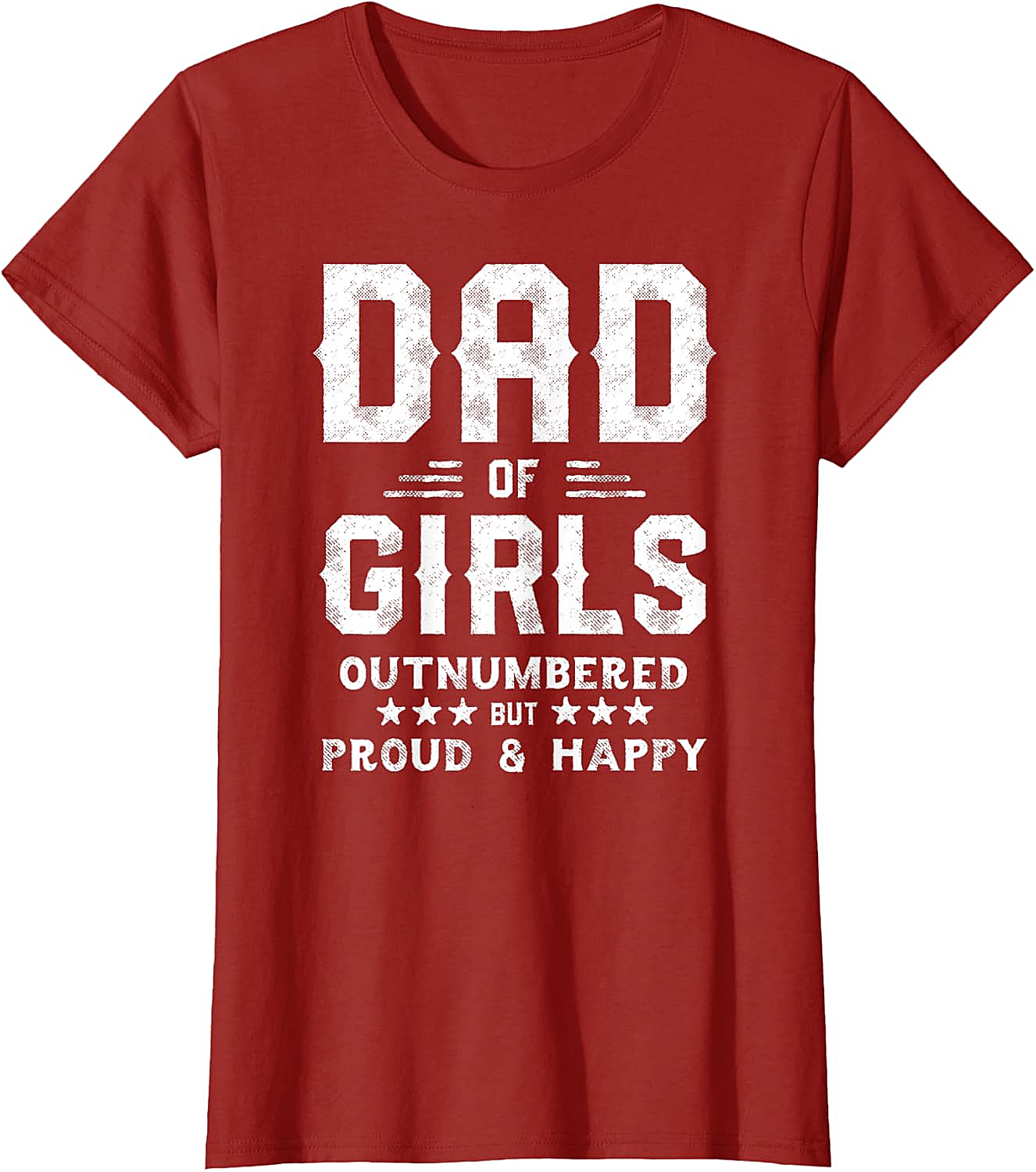  Dad of Girls Outnumbered But Proud T-Shirt Gifts for Dads