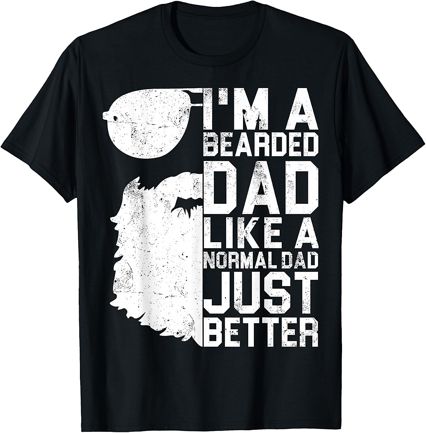 Bearded Dad Shirt Funny Beard Humor Father's Day Tee