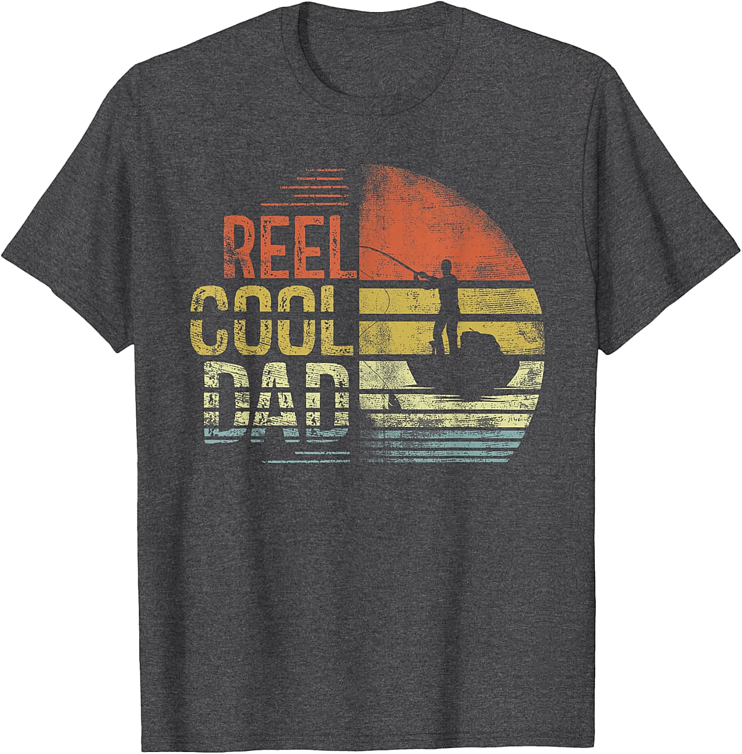 Reel Cool Dad Fisherman Daddy Fishing T-Shirt