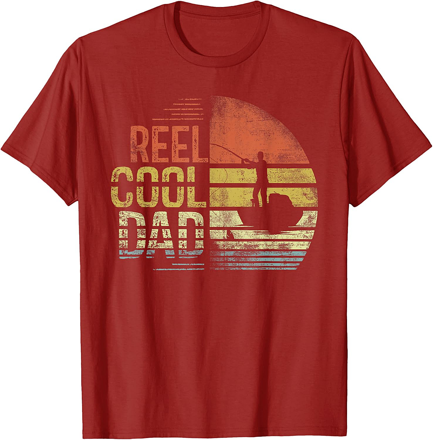 Reel Cool Dad Fisherman Daddy Fishing T-Shirt