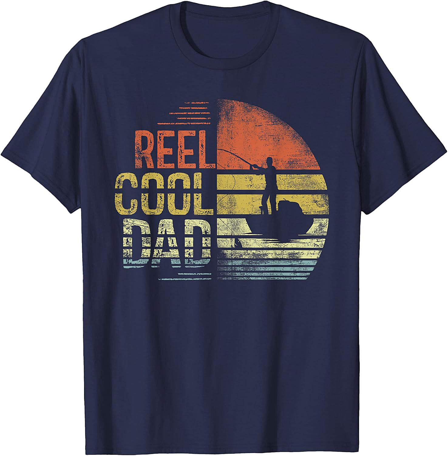 Reel Cool Dad Fisherman Daddy Fishing T-Shirt