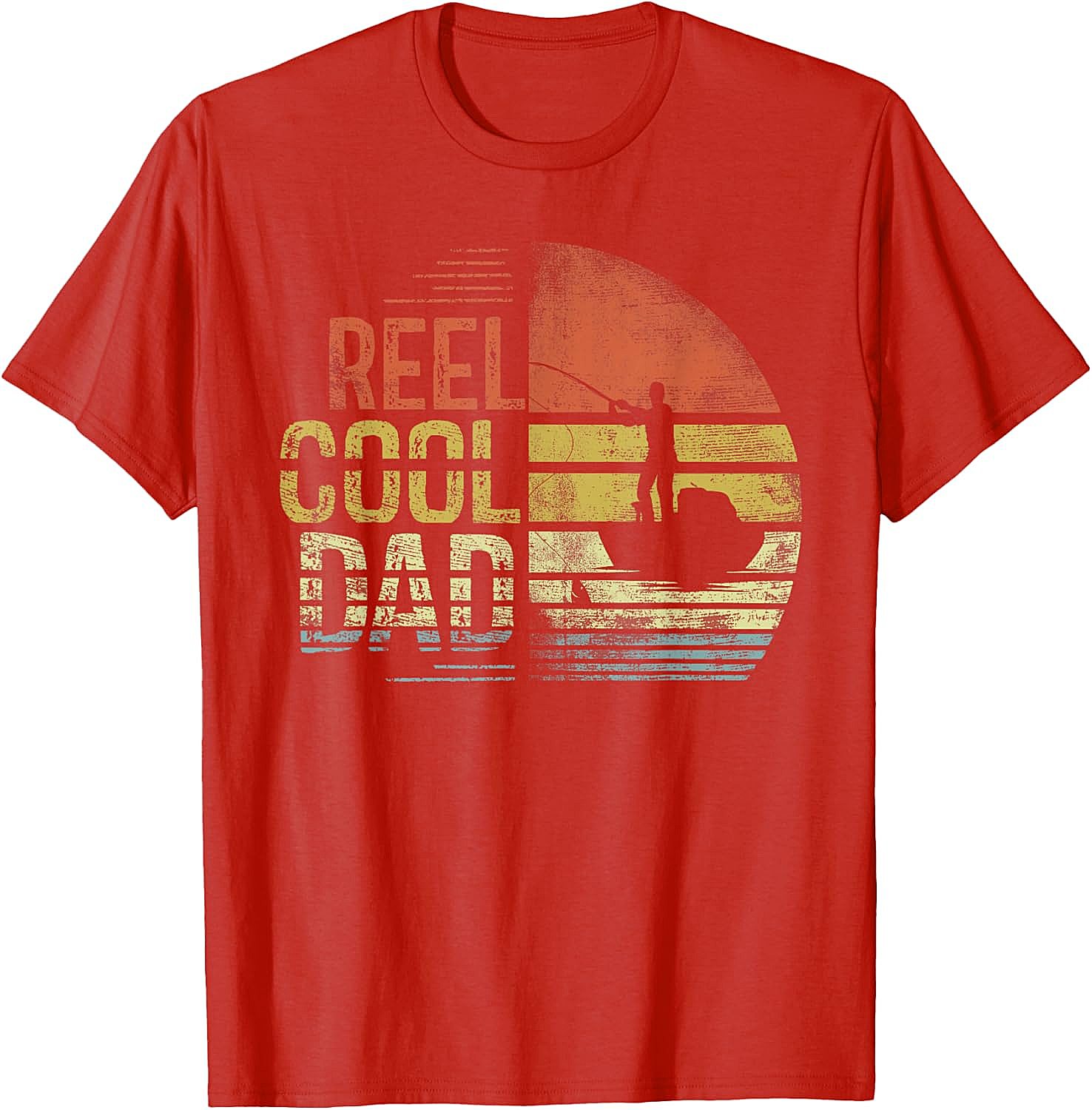 Reel Cool Dad Fisherman Daddy Fishing T-Shirt