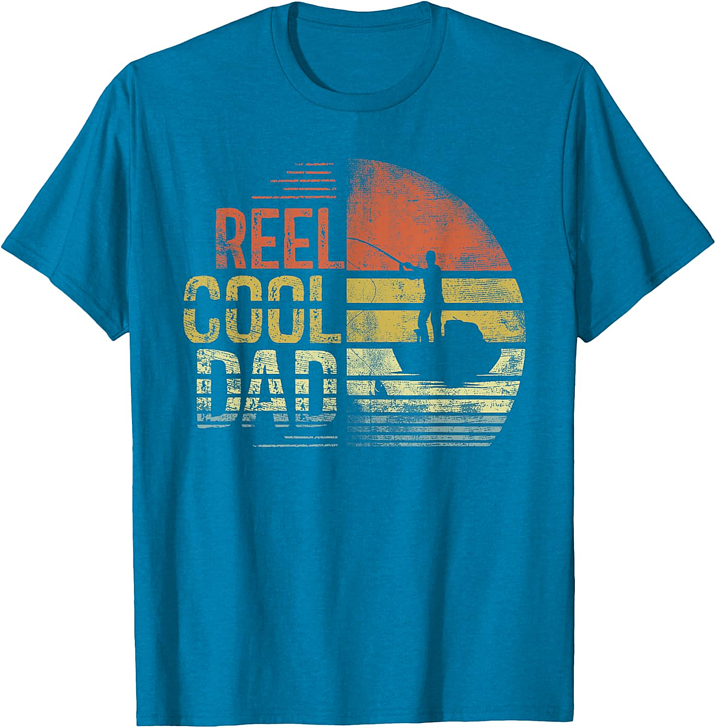 Reel Cool Dad Fisherman Daddy Fishing T-Shirt