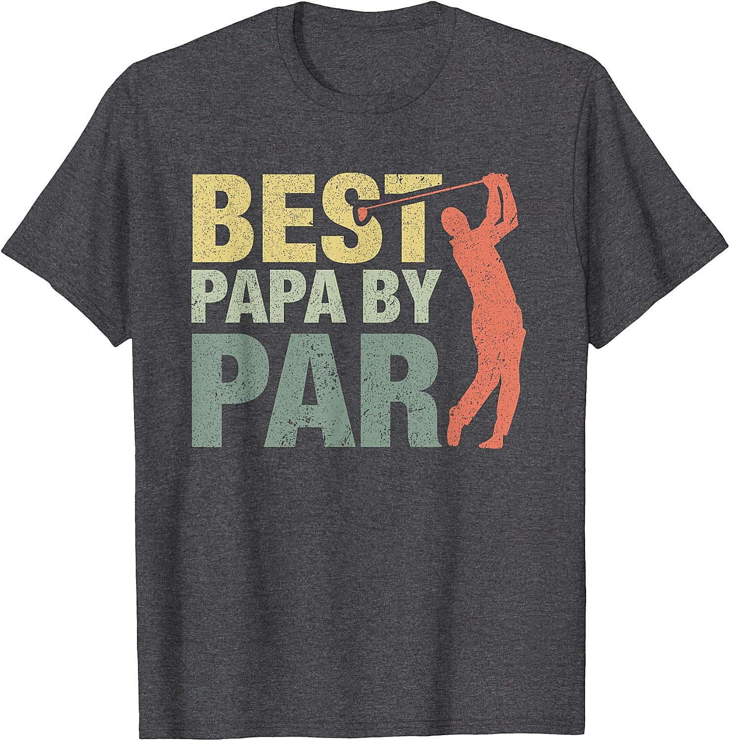  Funny Best Papa by Par Golf T-Shirt - Father's Day Gift