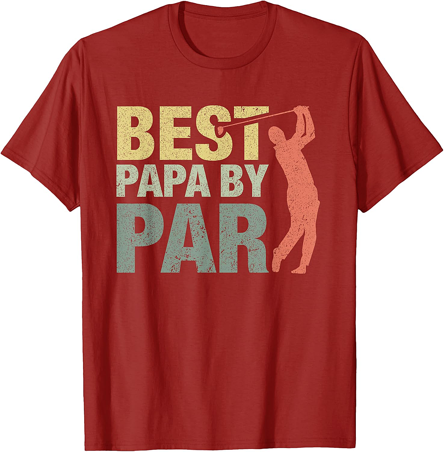  Funny Best Papa by Par Golf T-Shirt - Father's Day Gift