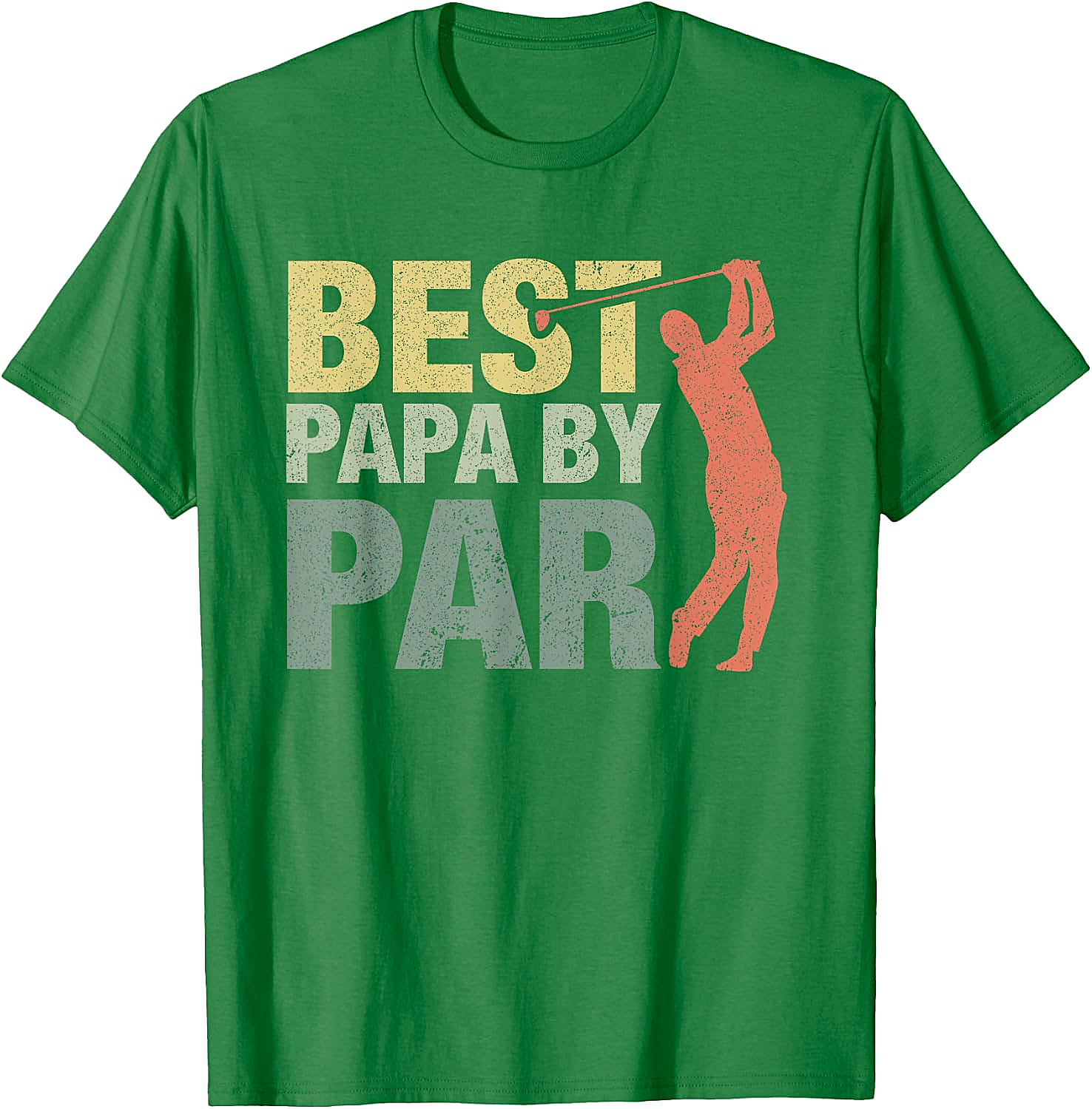  Funny Best Papa by Par Golf T-Shirt - Father's Day Gift