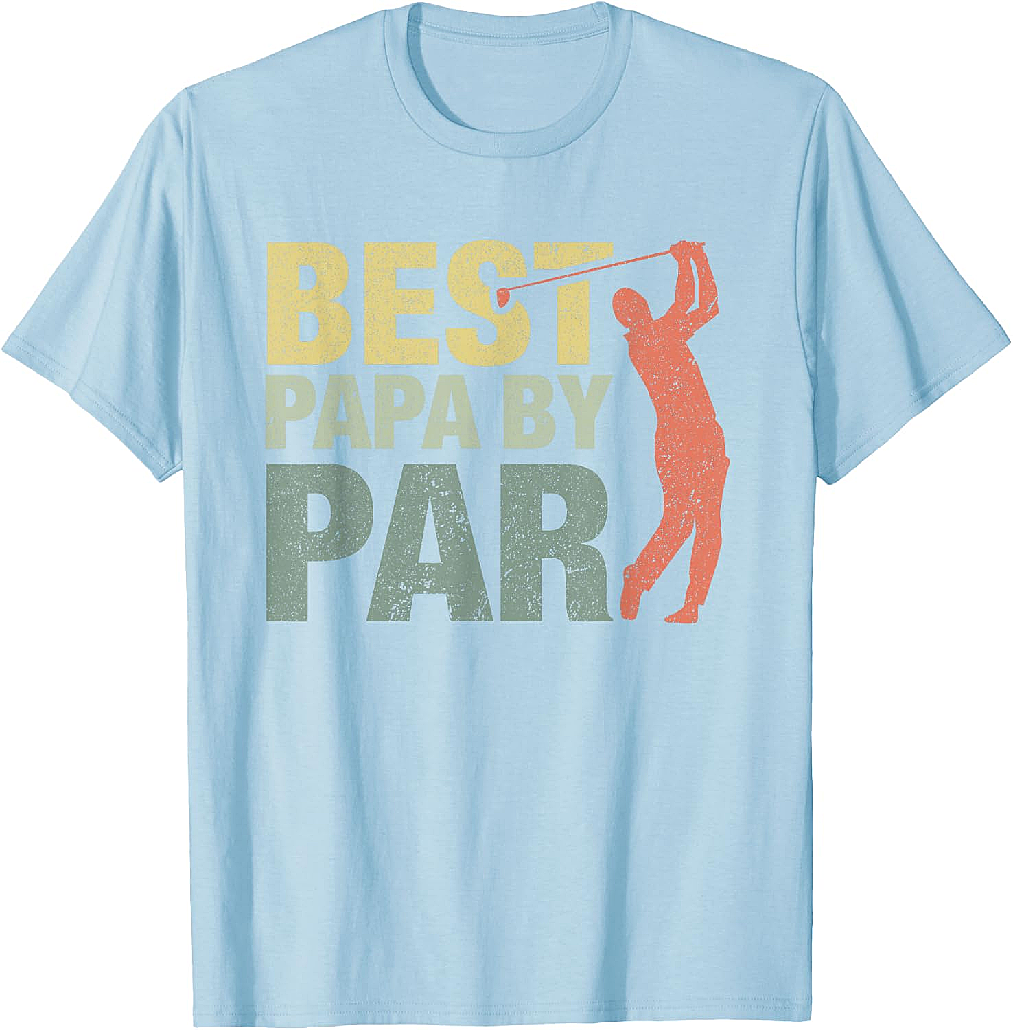  Funny Best Papa by Par Golf T-Shirt - Father's Day Gift