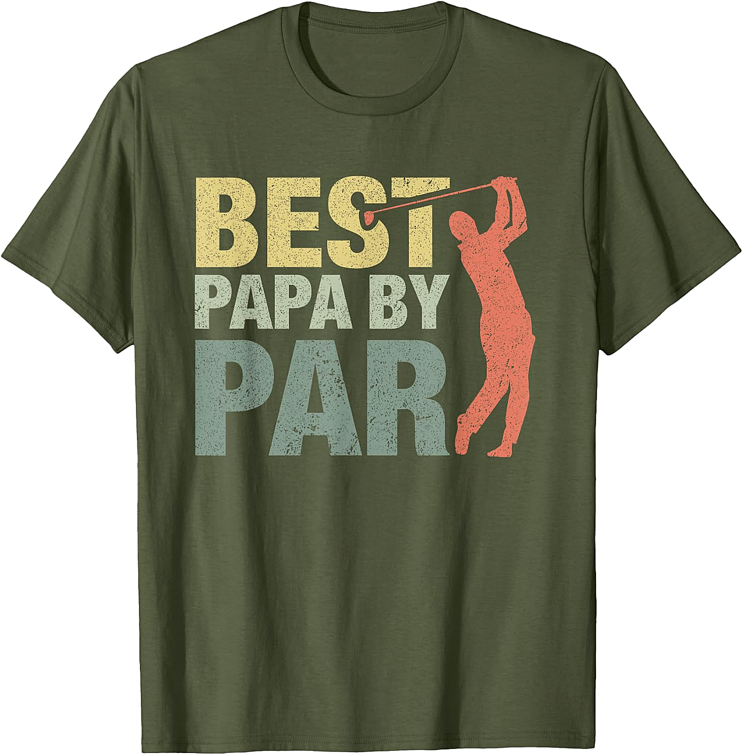  Funny Best Papa by Par Golf T-Shirt - Father's Day Gift