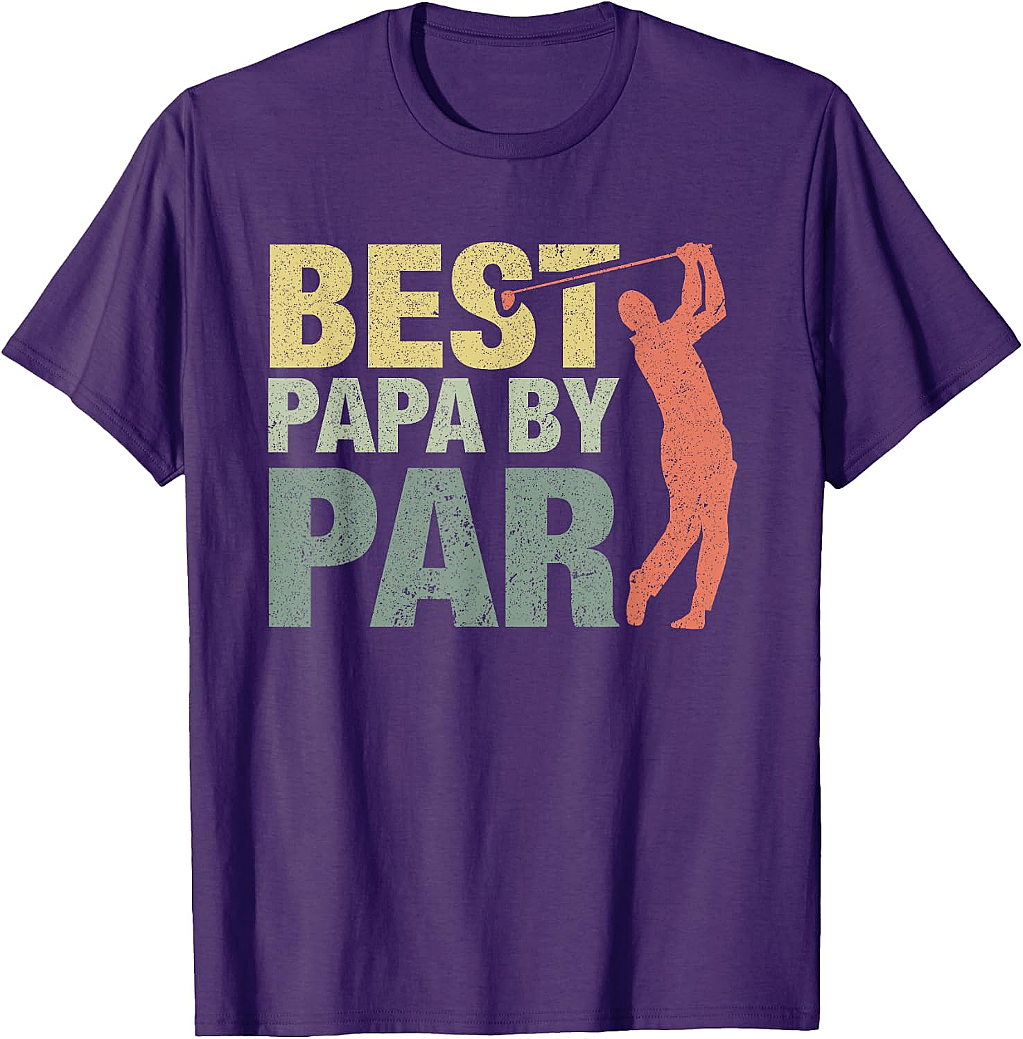  Funny Best Papa by Par Golf T-Shirt - Father's Day Gift