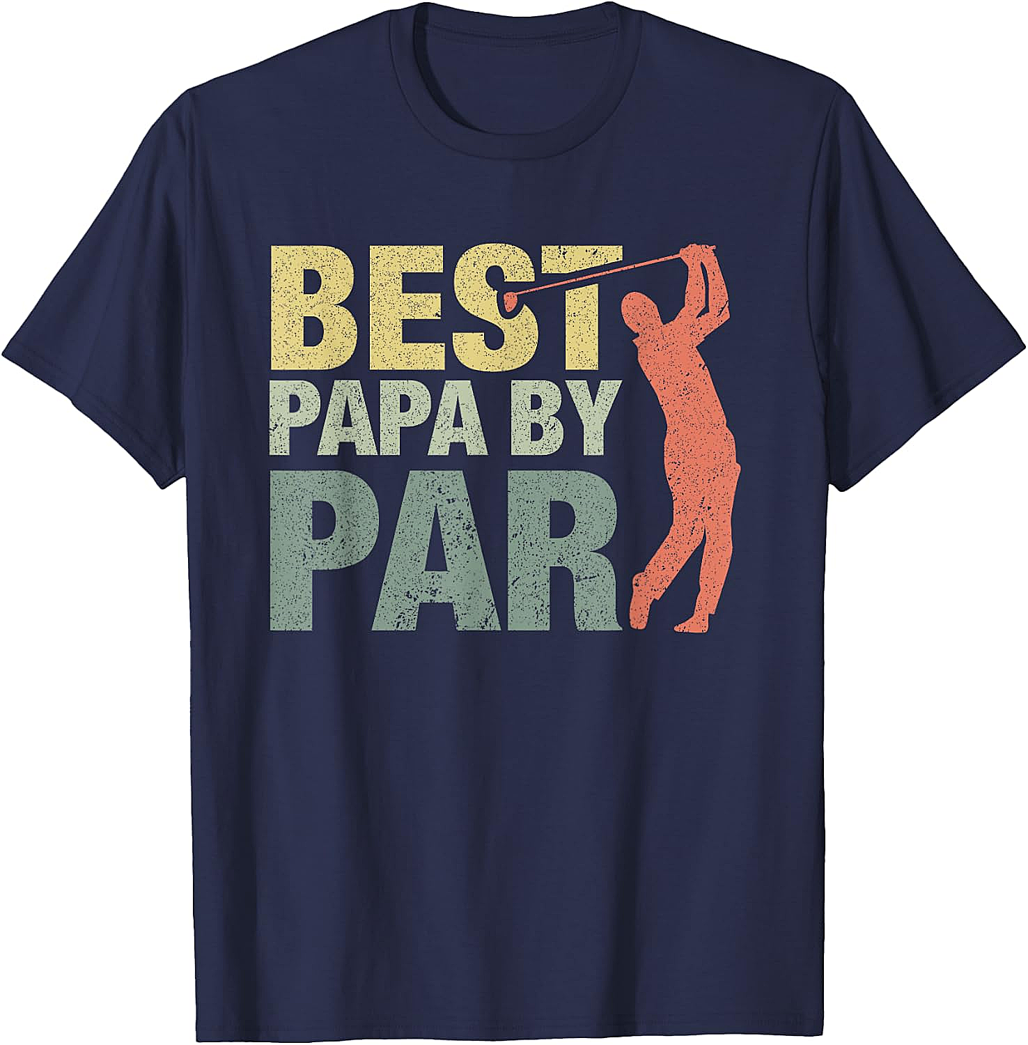  Funny Best Papa by Par Golf T-Shirt - Father's Day Gift