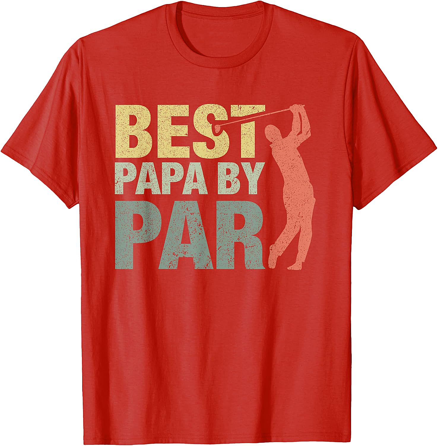 Funny Best Papa by Par Golf T-Shirt - Father's Day Gift