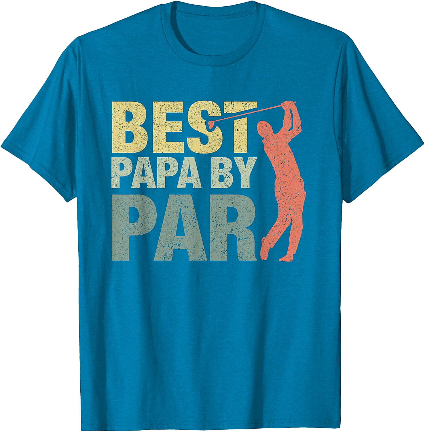  Funny Best Papa by Par Golf T-Shirt - Father's Day Gift