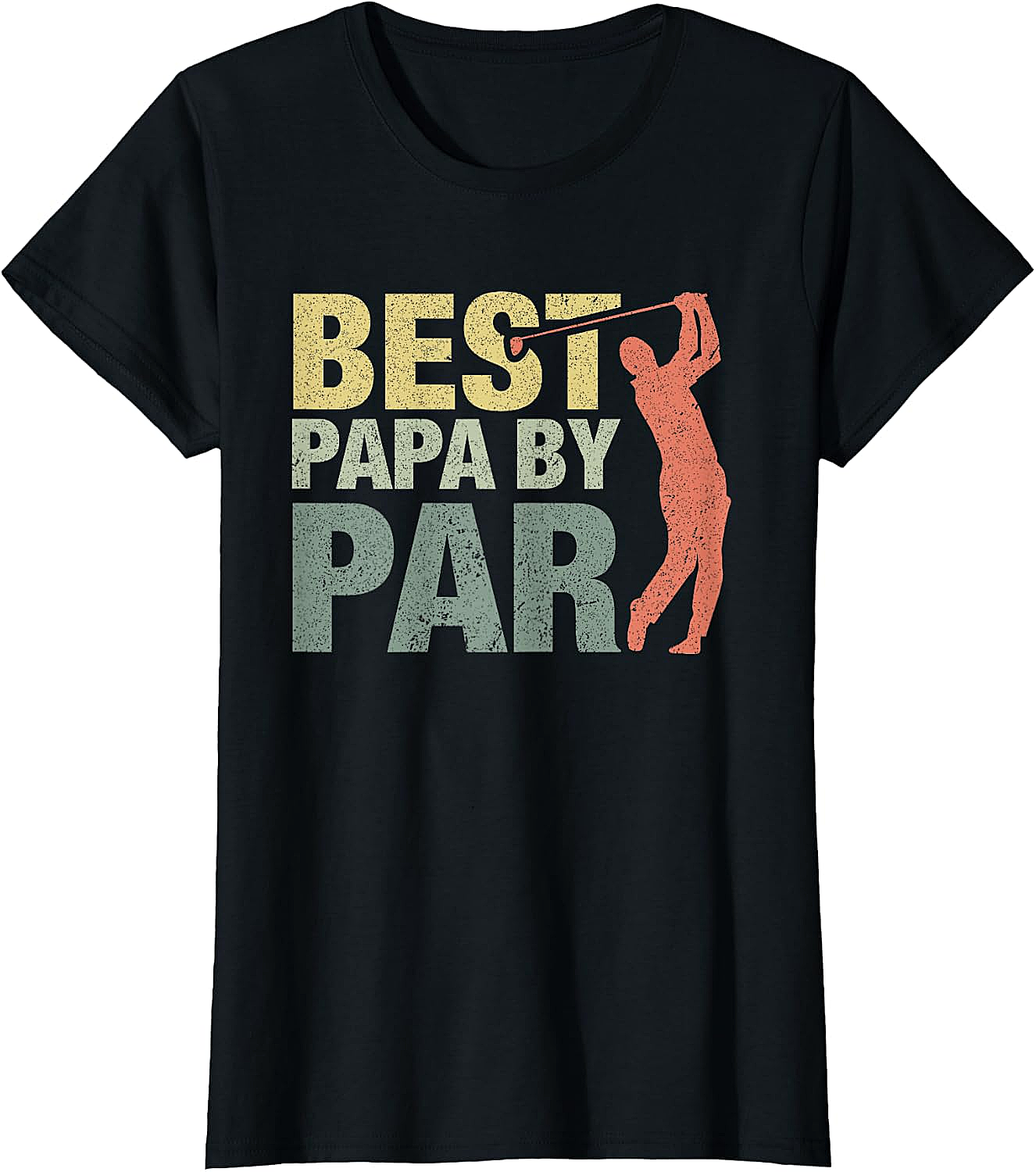  Funny Best Papa by Par Golf T-Shirt - Father's Day Gift