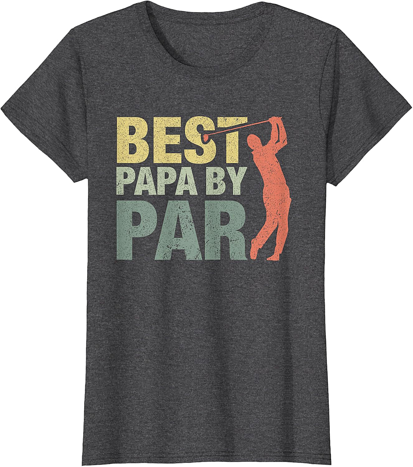  Funny Best Papa by Par Golf T-Shirt - Father's Day Gift