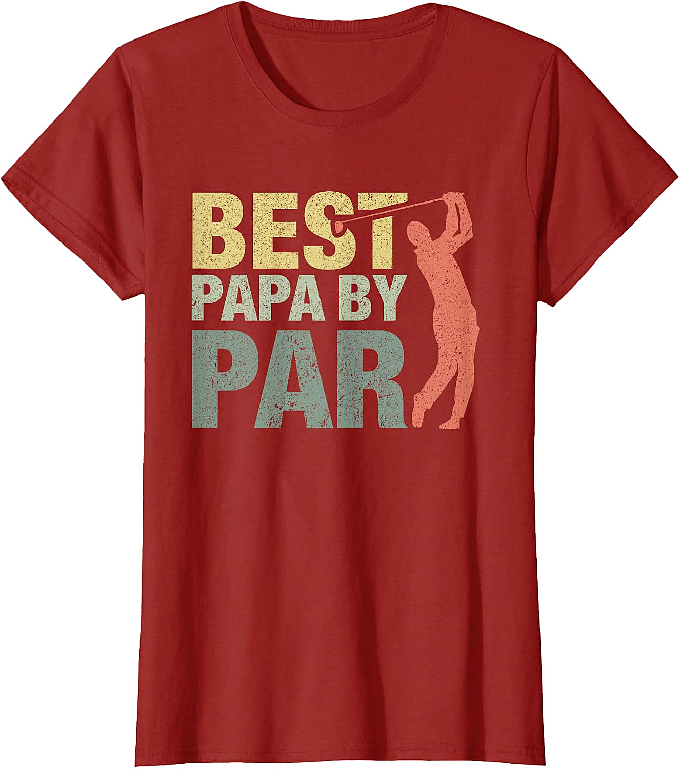  Funny Best Papa by Par Golf T-Shirt - Father's Day Gift