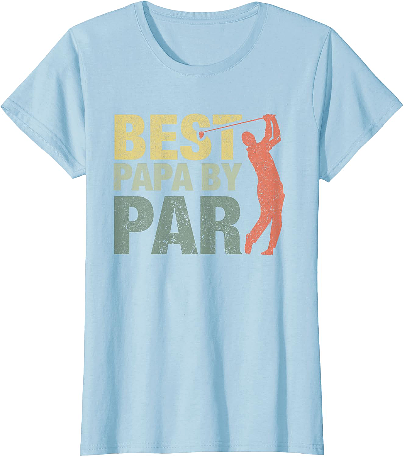 Funny Best Papa by Par Golf T-Shirt - Father's Day Gift
