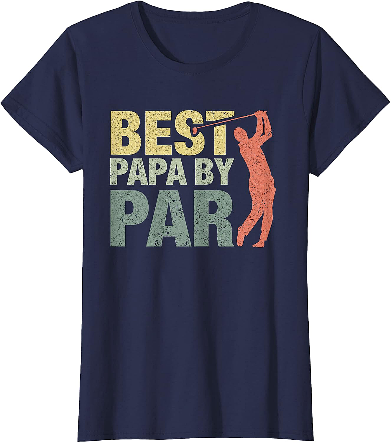  Funny Best Papa by Par Golf T-Shirt - Father's Day Gift