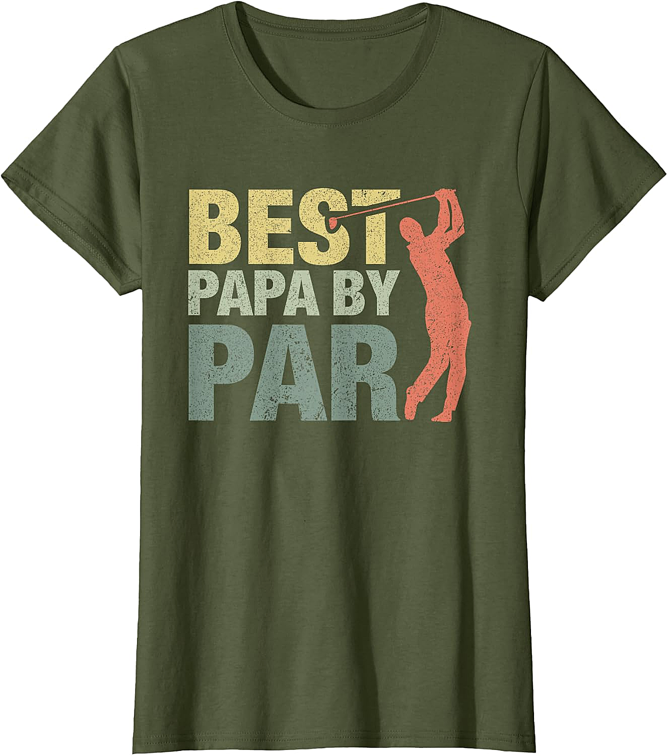  Funny Best Papa by Par Golf T-Shirt - Father's Day Gift