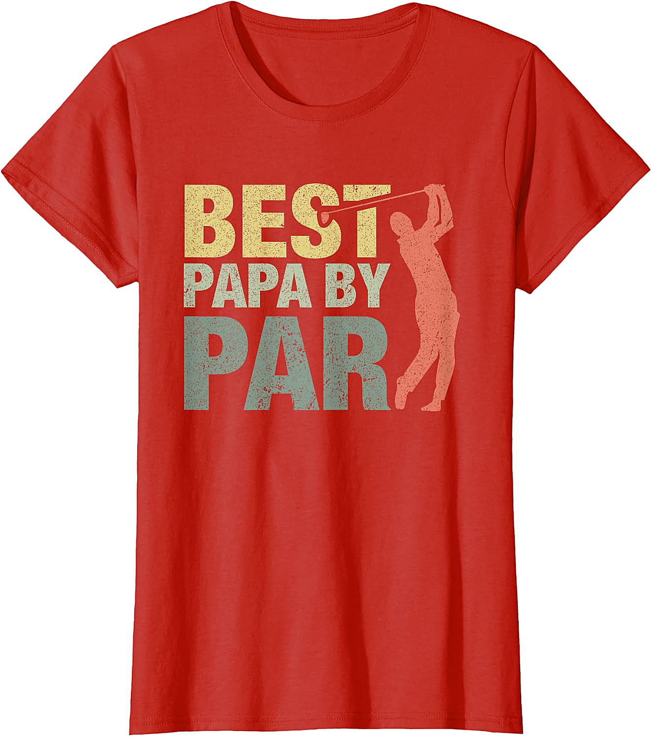  Funny Best Papa by Par Golf T-Shirt - Father's Day Gift