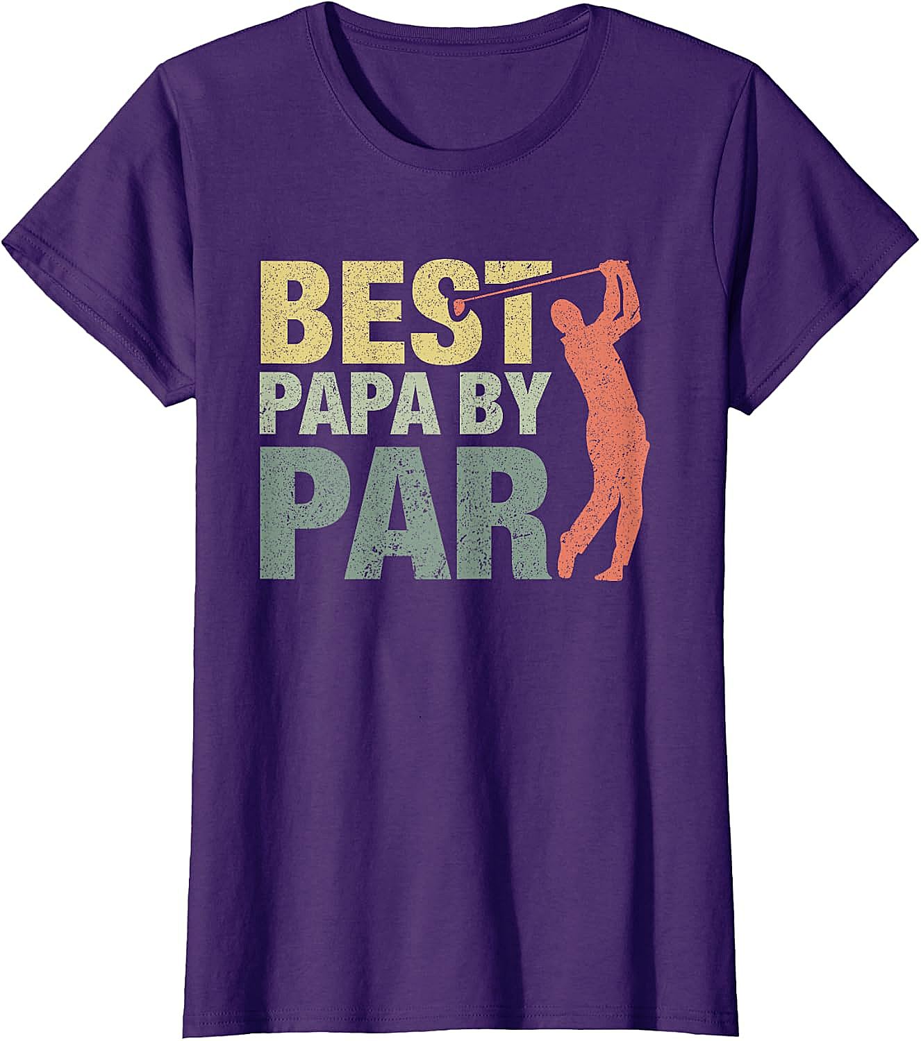  Funny Best Papa by Par Golf T-Shirt - Father's Day Gift