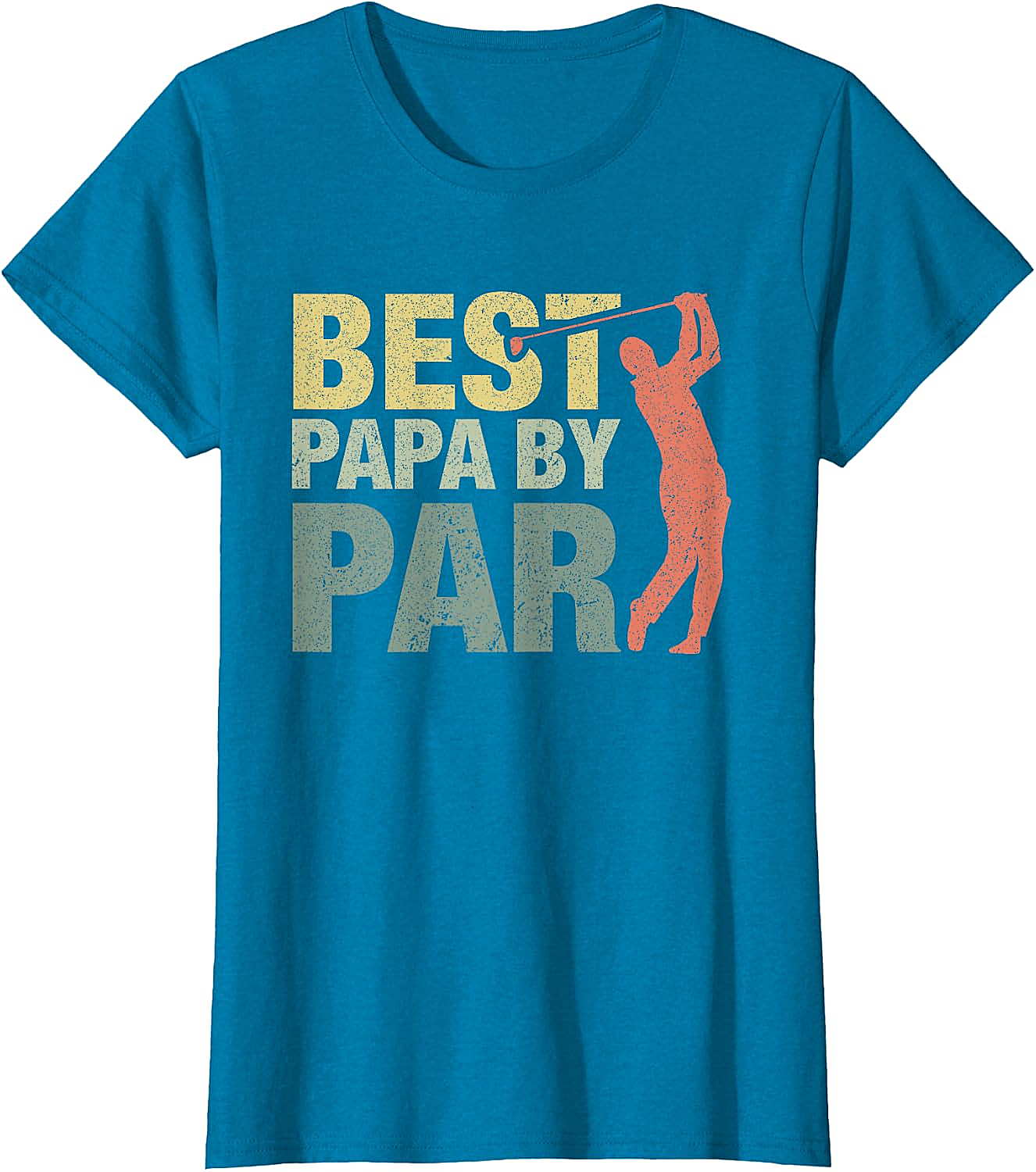  Funny Best Papa by Par Golf T-Shirt - Father's Day Gift