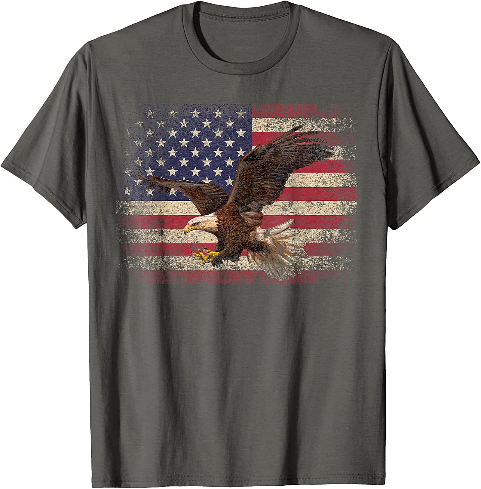  Distressed American Flag Eagle T-Shirt | Patriotic Apparel