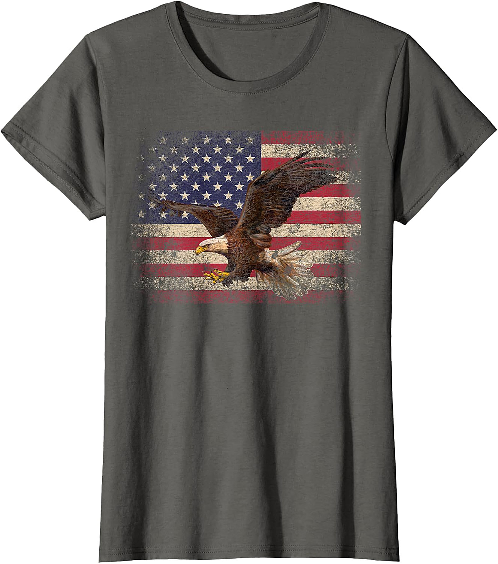  Distressed American Flag Eagle T-Shirt | Patriotic Apparel