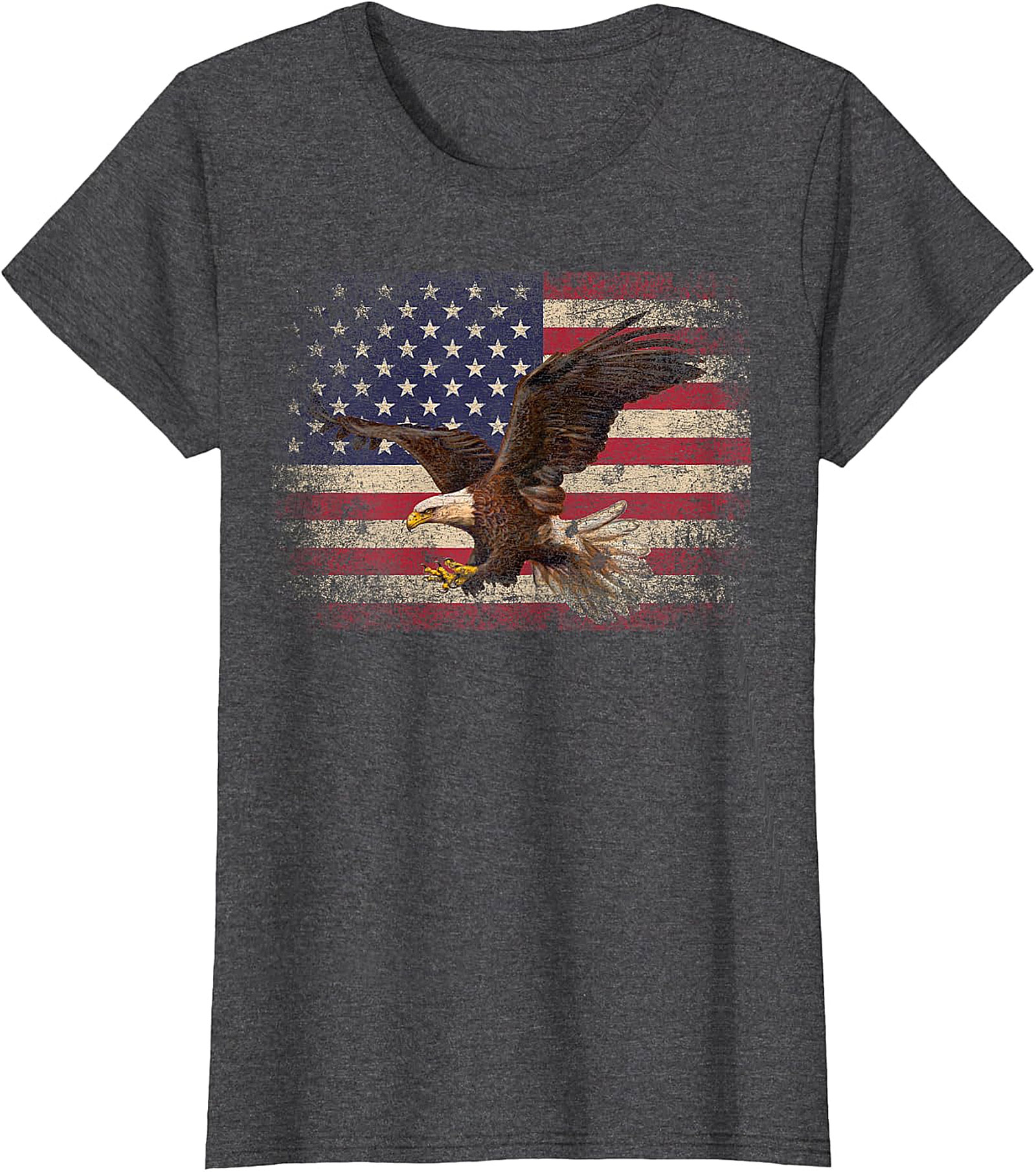  Distressed American Flag Eagle T-Shirt | Patriotic Apparel