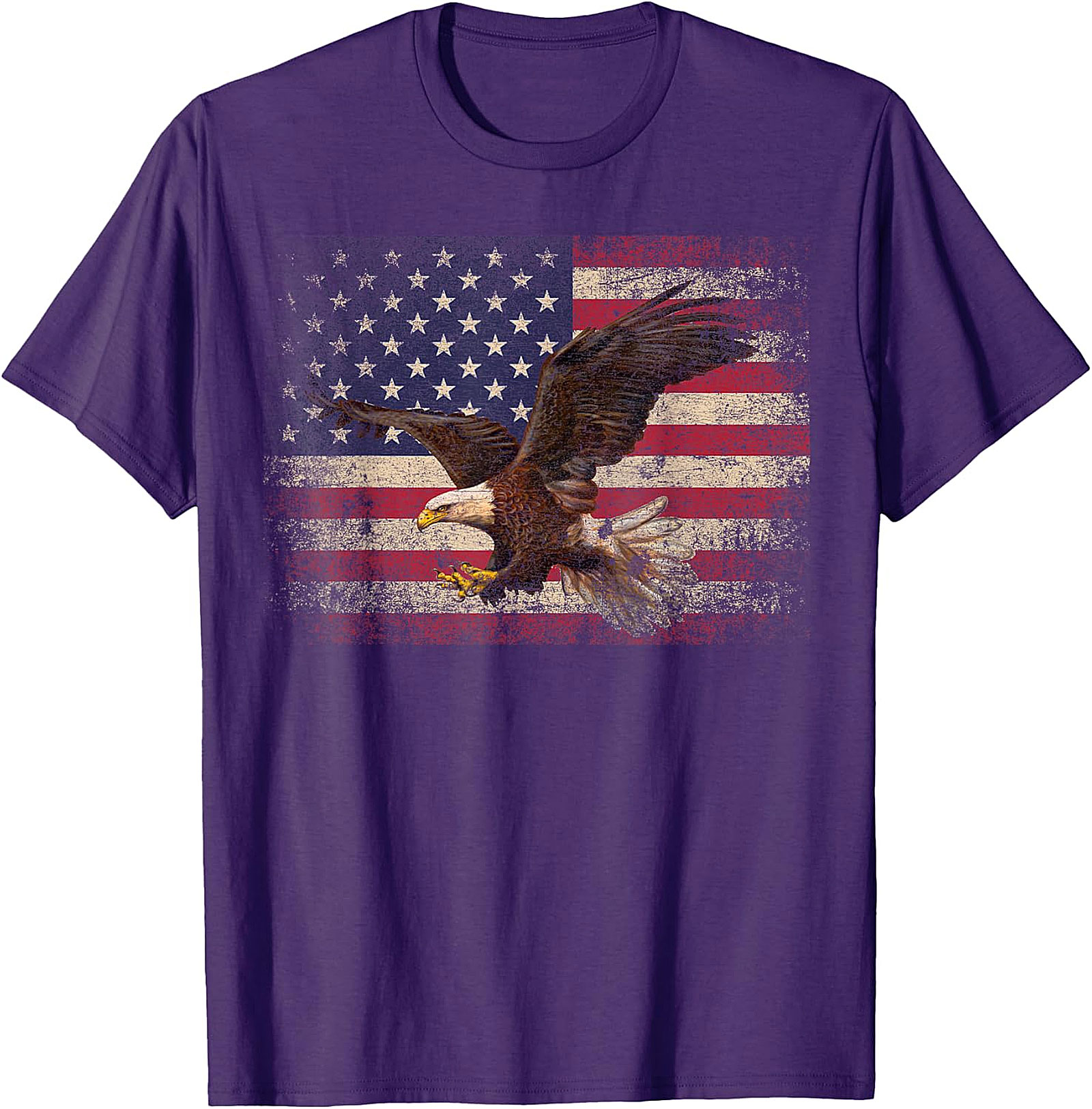  Distressed American Flag Eagle T-Shirt | Patriotic Apparel