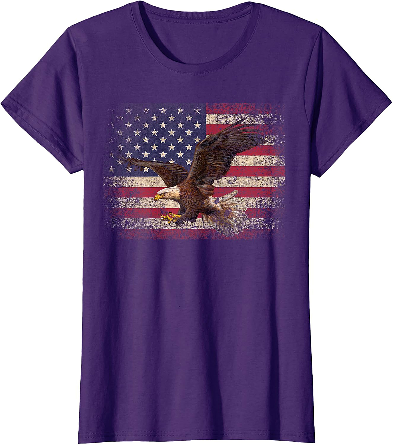  Distressed American Flag Eagle T-Shirt | Patriotic Apparel