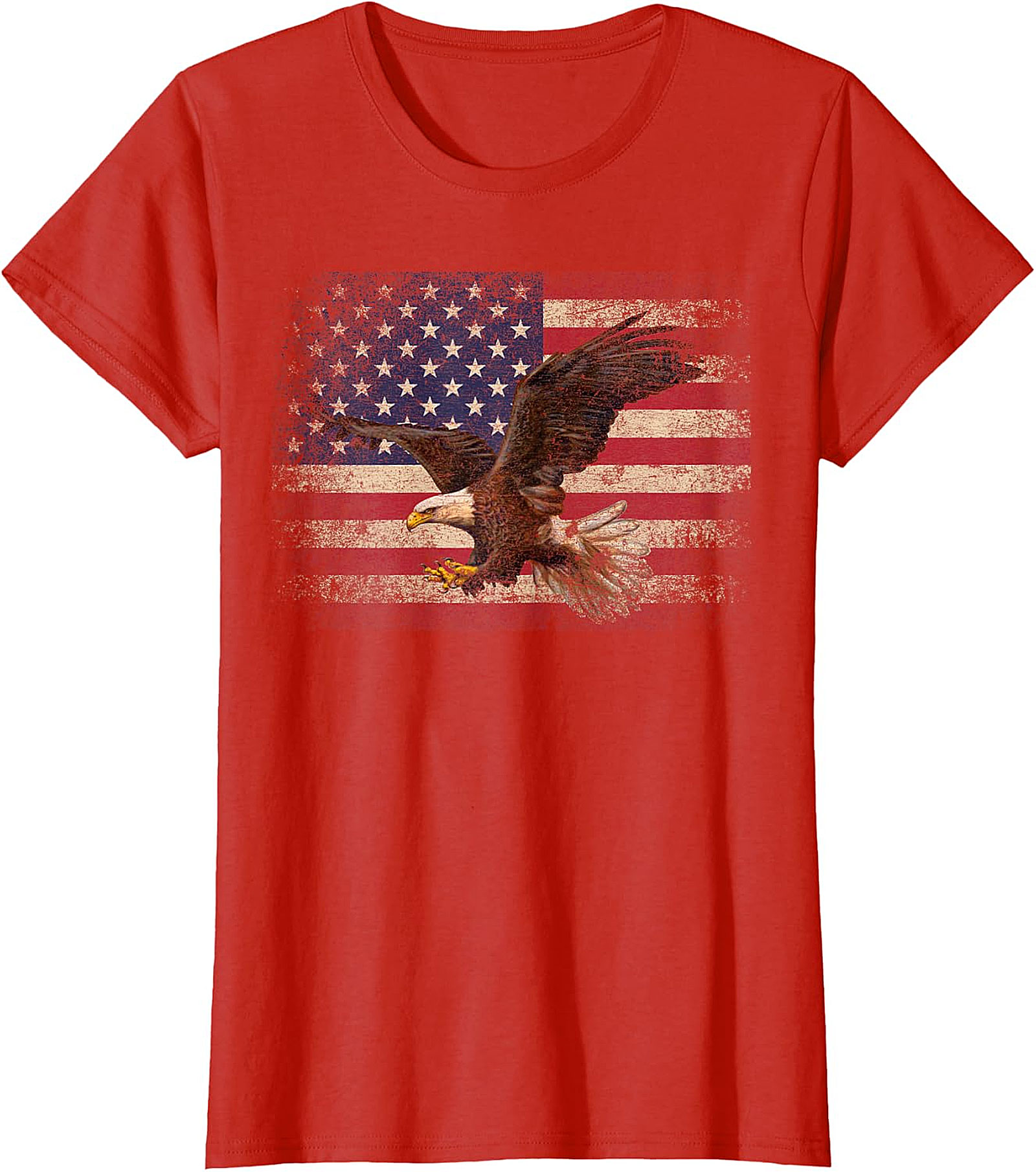  Distressed American Flag Eagle T-Shirt | Patriotic Apparel